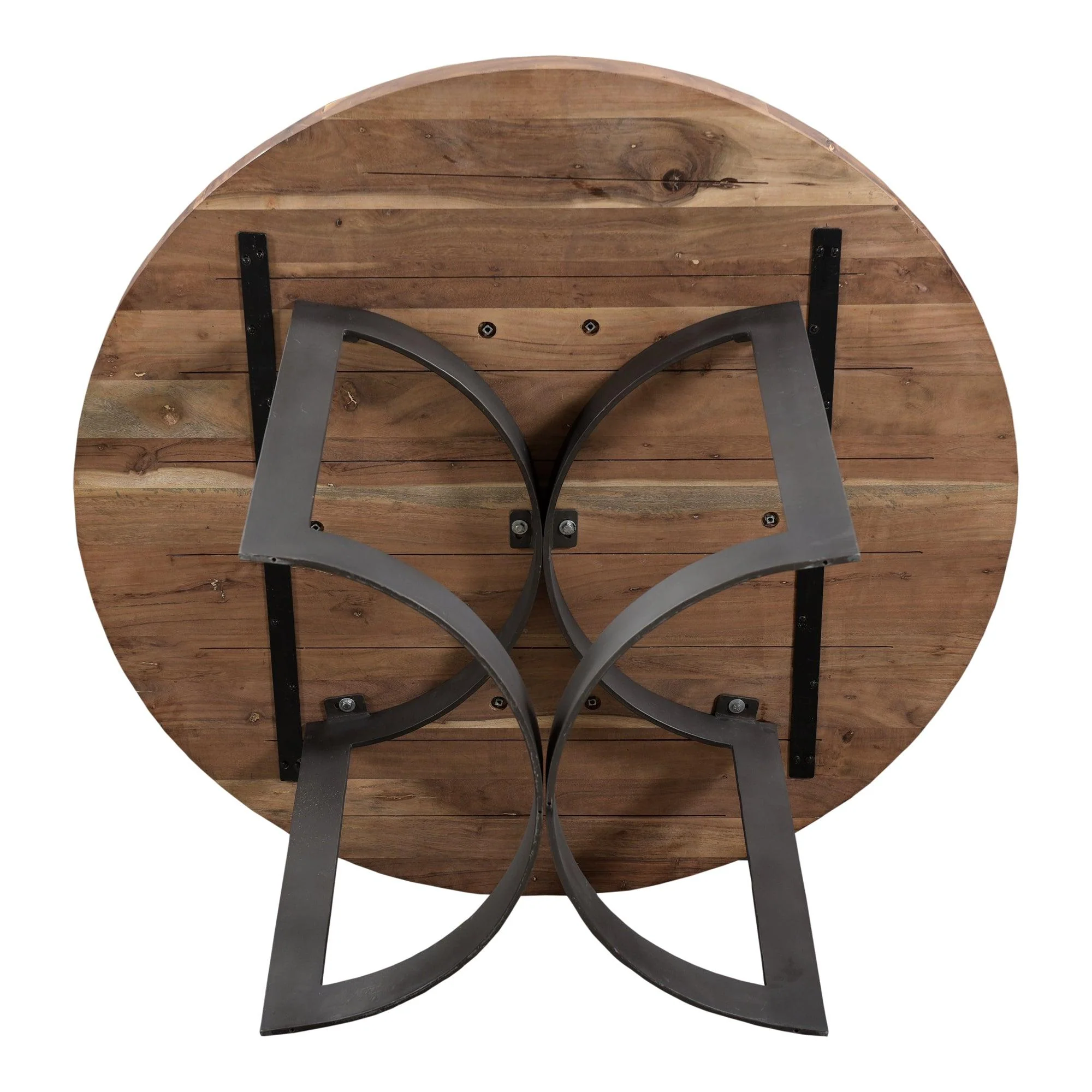 Bent Round Dining Table 54In Smoked - Frankwebs