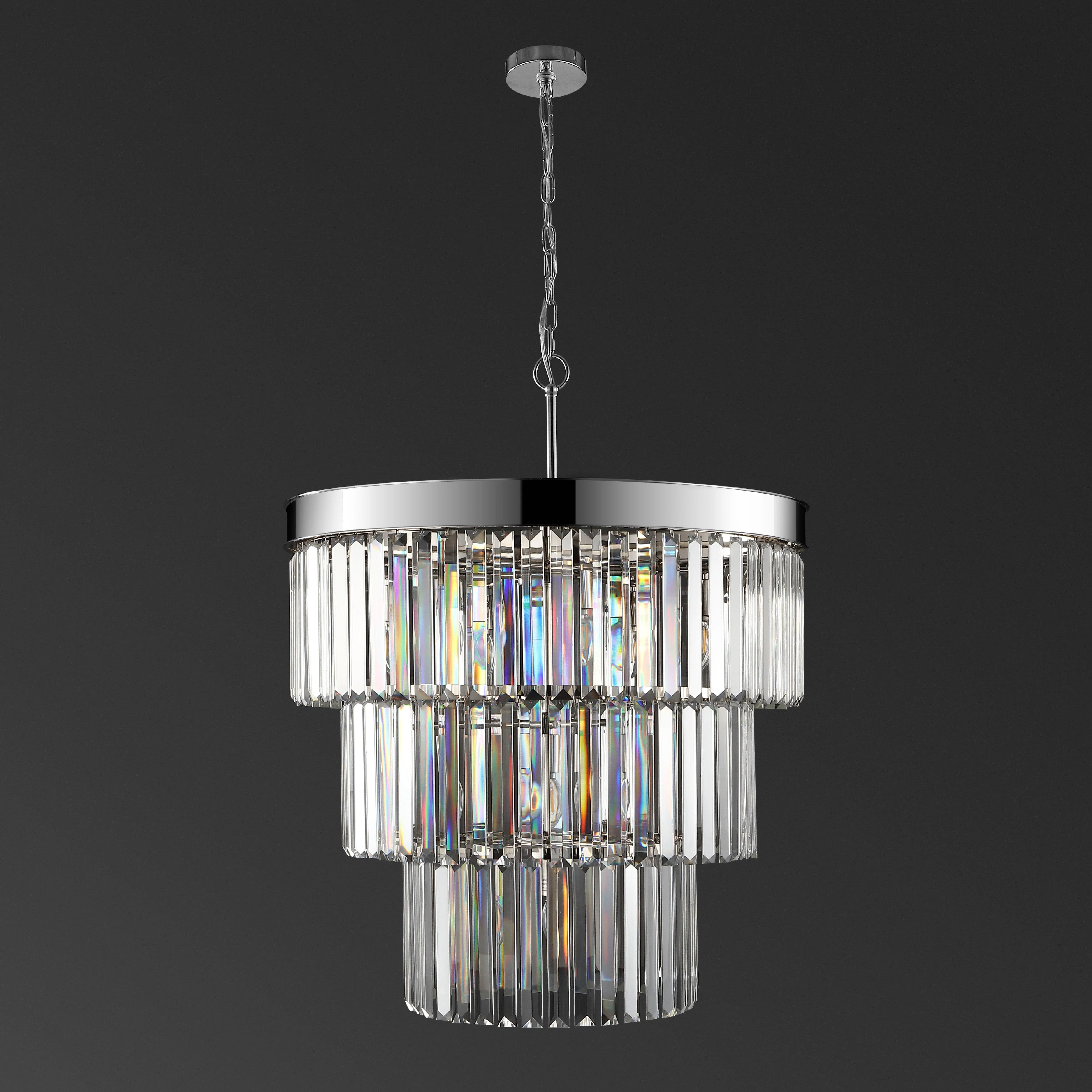 Coulette 3 Tier Crystal Chandelier - Frankwebs