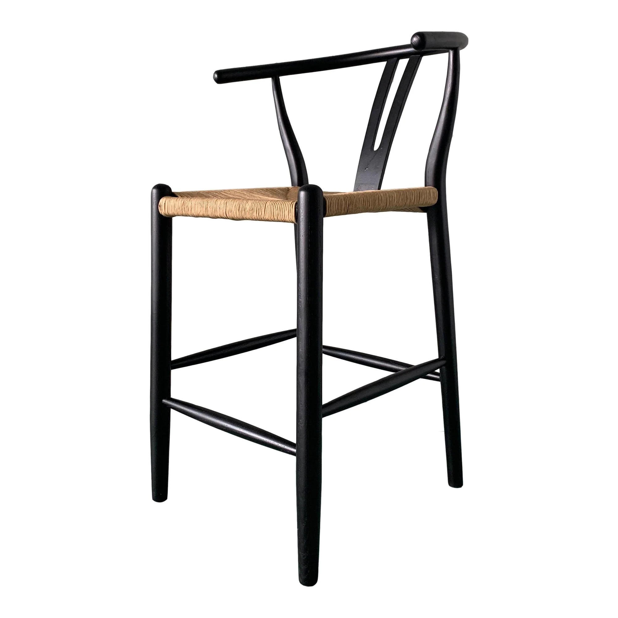 Ventana Counter Stool Black And Natural - Frankwebs