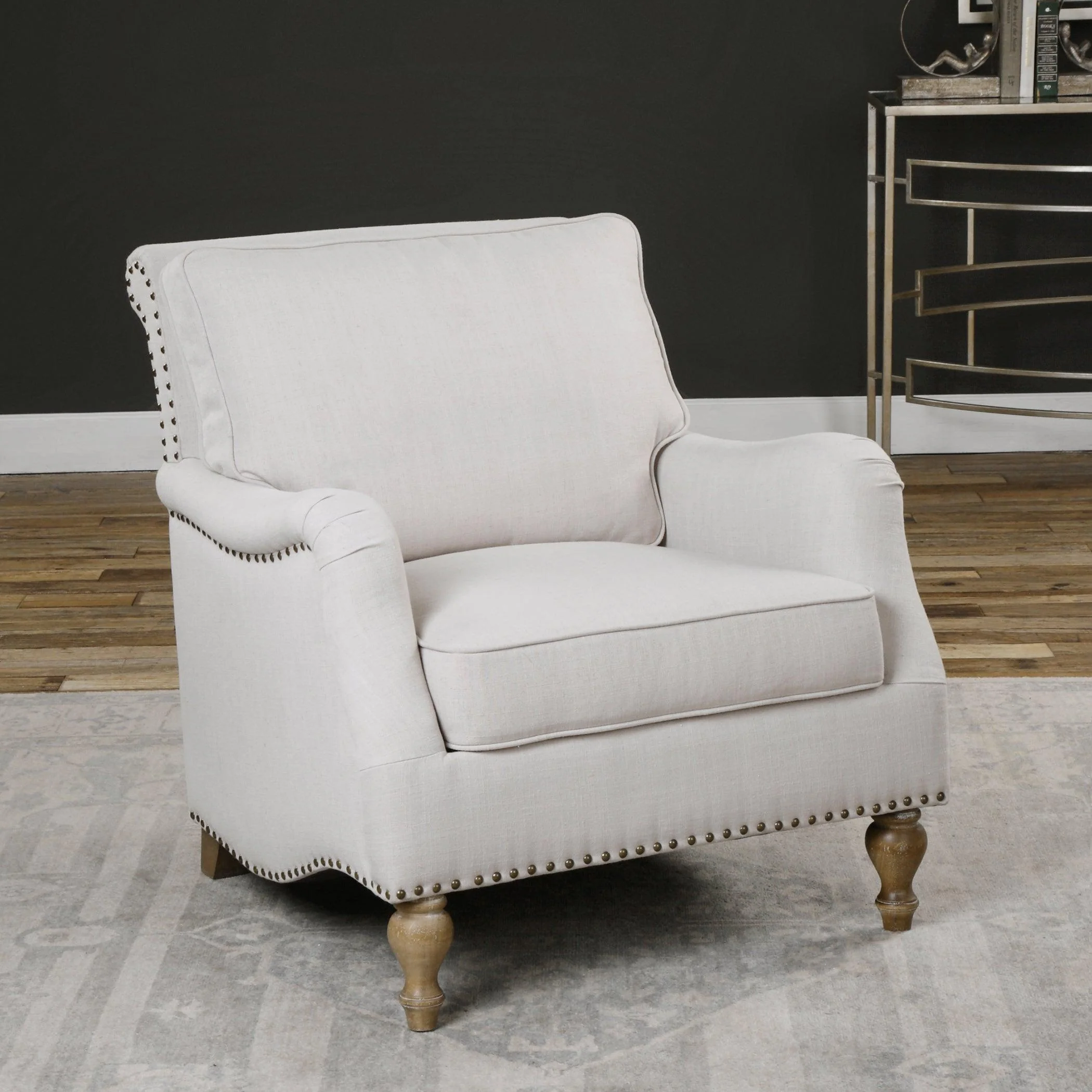 Armstead Antique White Armchair - Frankwebs
