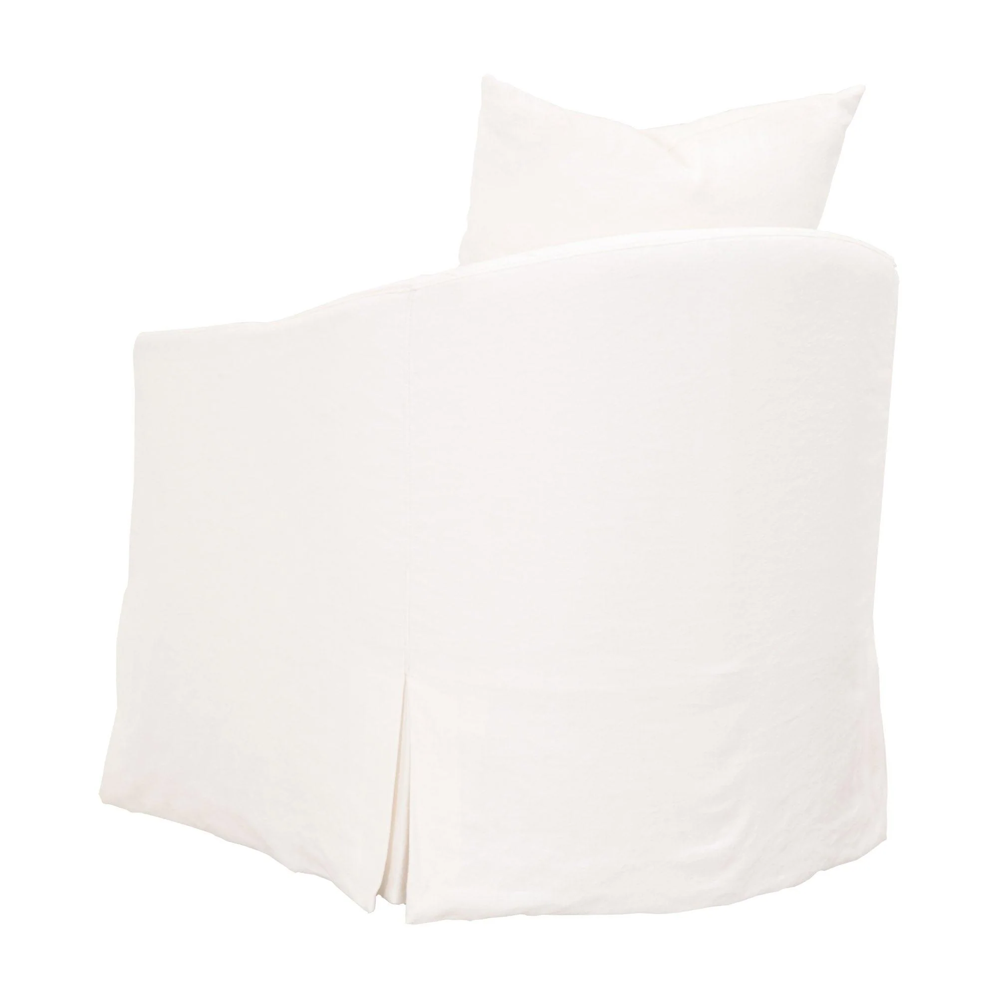 Faye Slipcover Swivel Club Chair - Frankwebs