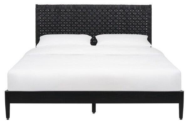 CASSITY LEATHER HEADBOARD BED - Frankwebs