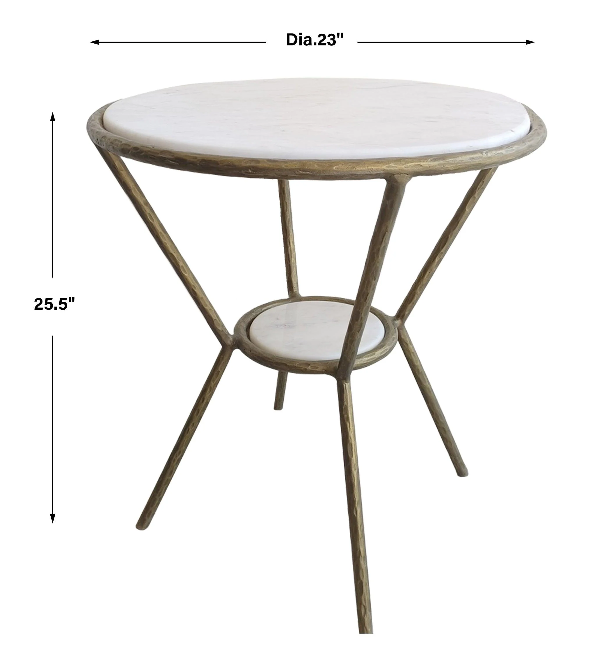 Refuge Round White Side Table - Frankwebs