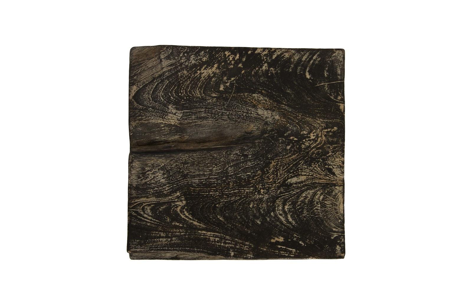 Black Wash Stool, Square - Frankwebs