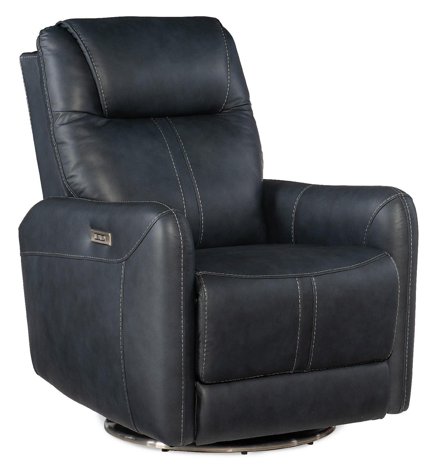 Steffen Swivel Power Recliner with Power Headrest - Frankwebs