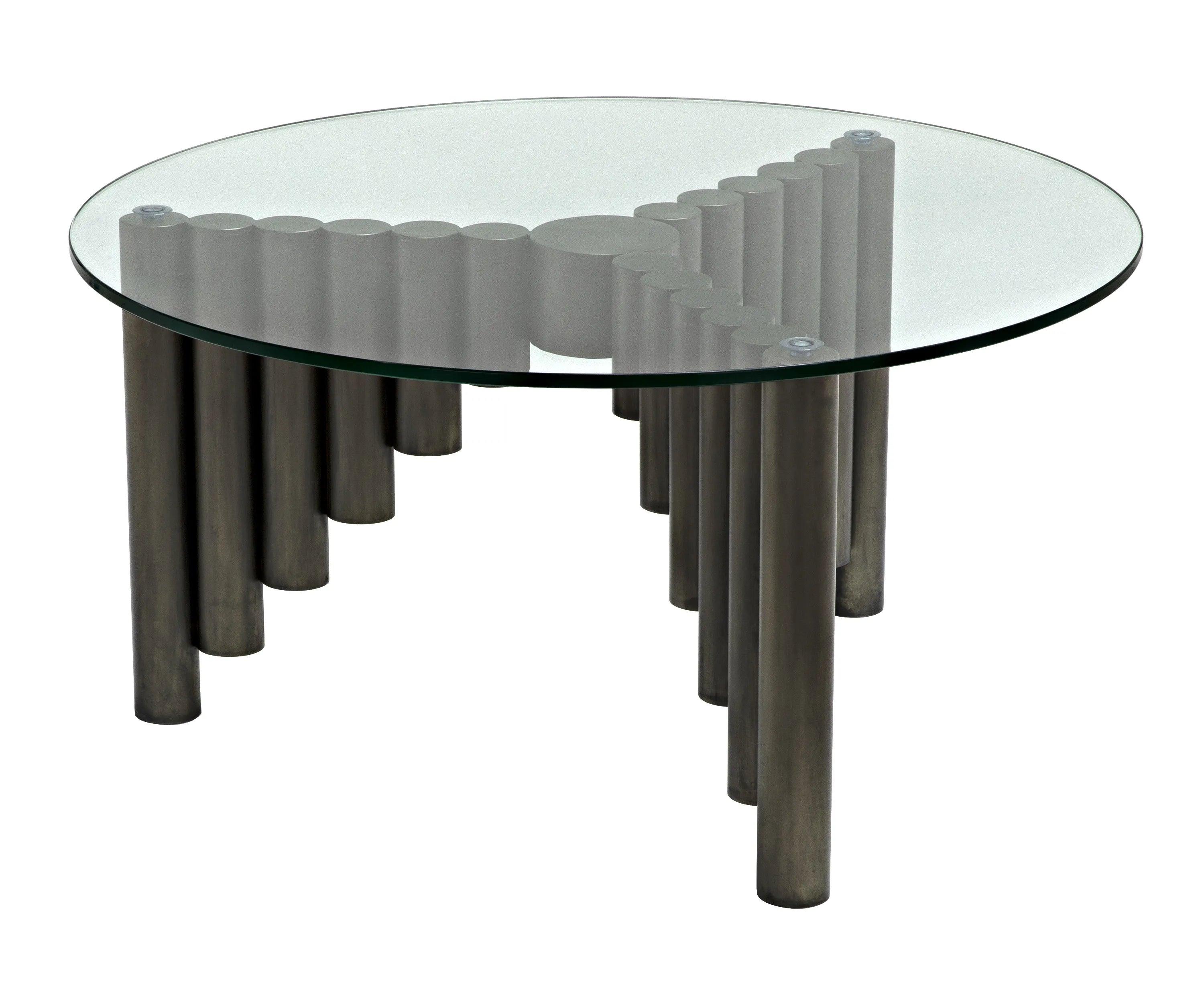 Organum Coffee Table, Gun Metal Finish - Frankwebs