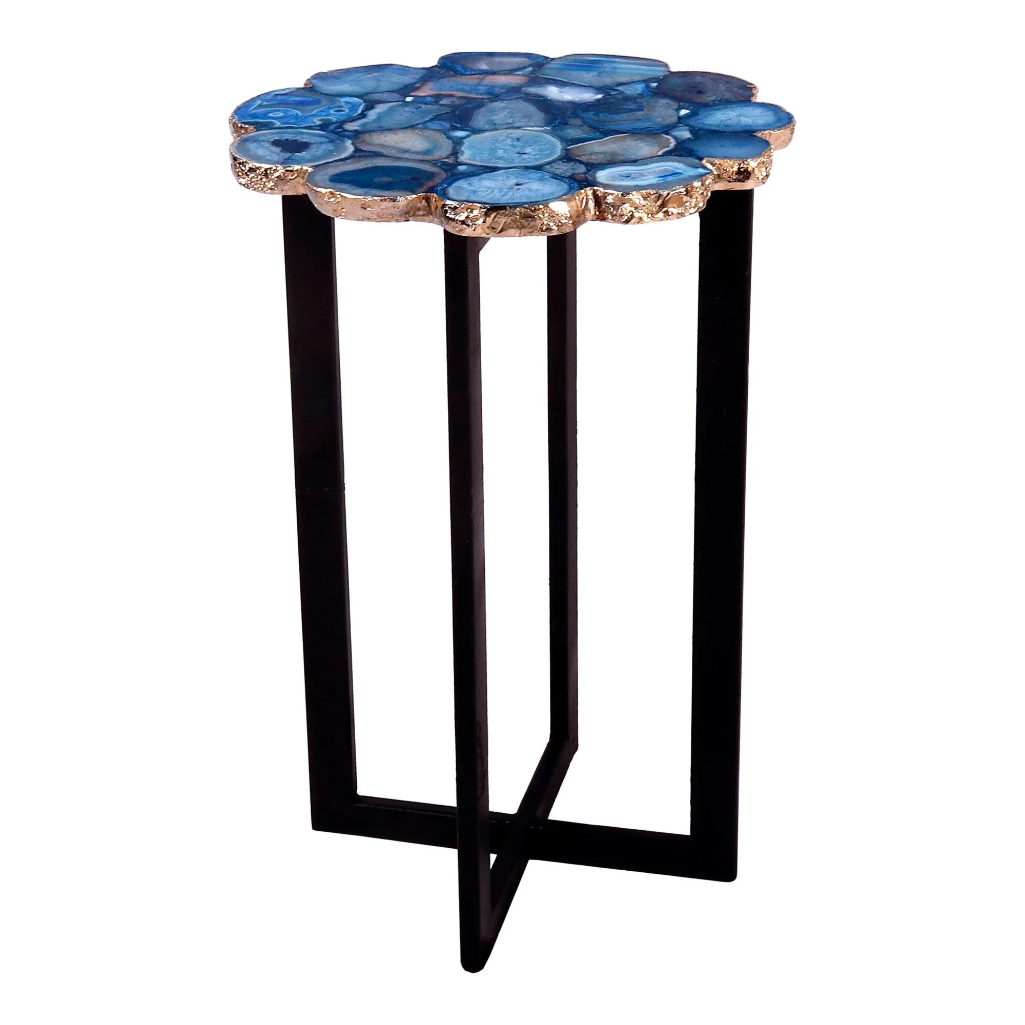 Azul Agate Accent Table - Frankwebs