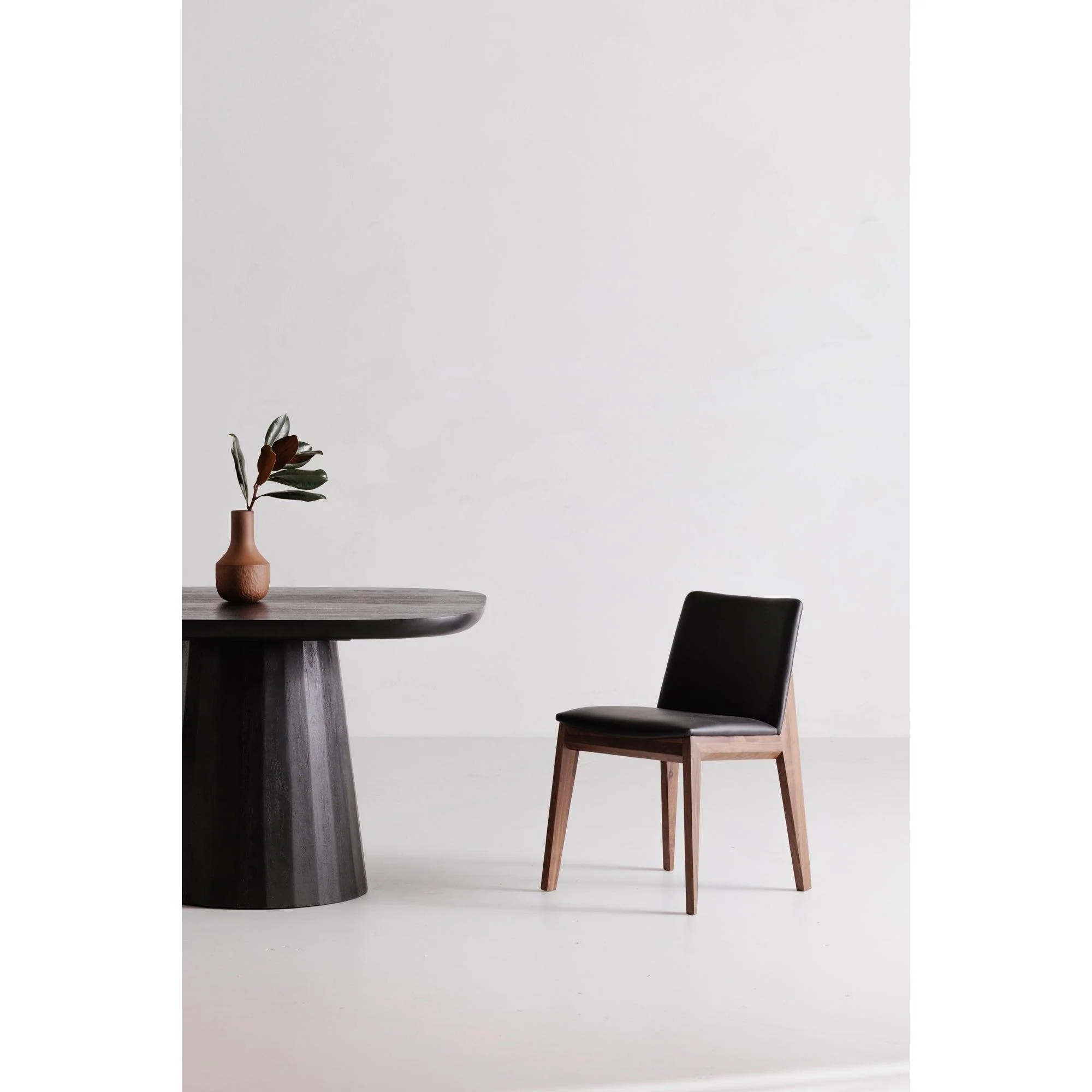 Deco Dining Chair Black Pvc - Set Of Two - Frankwebs