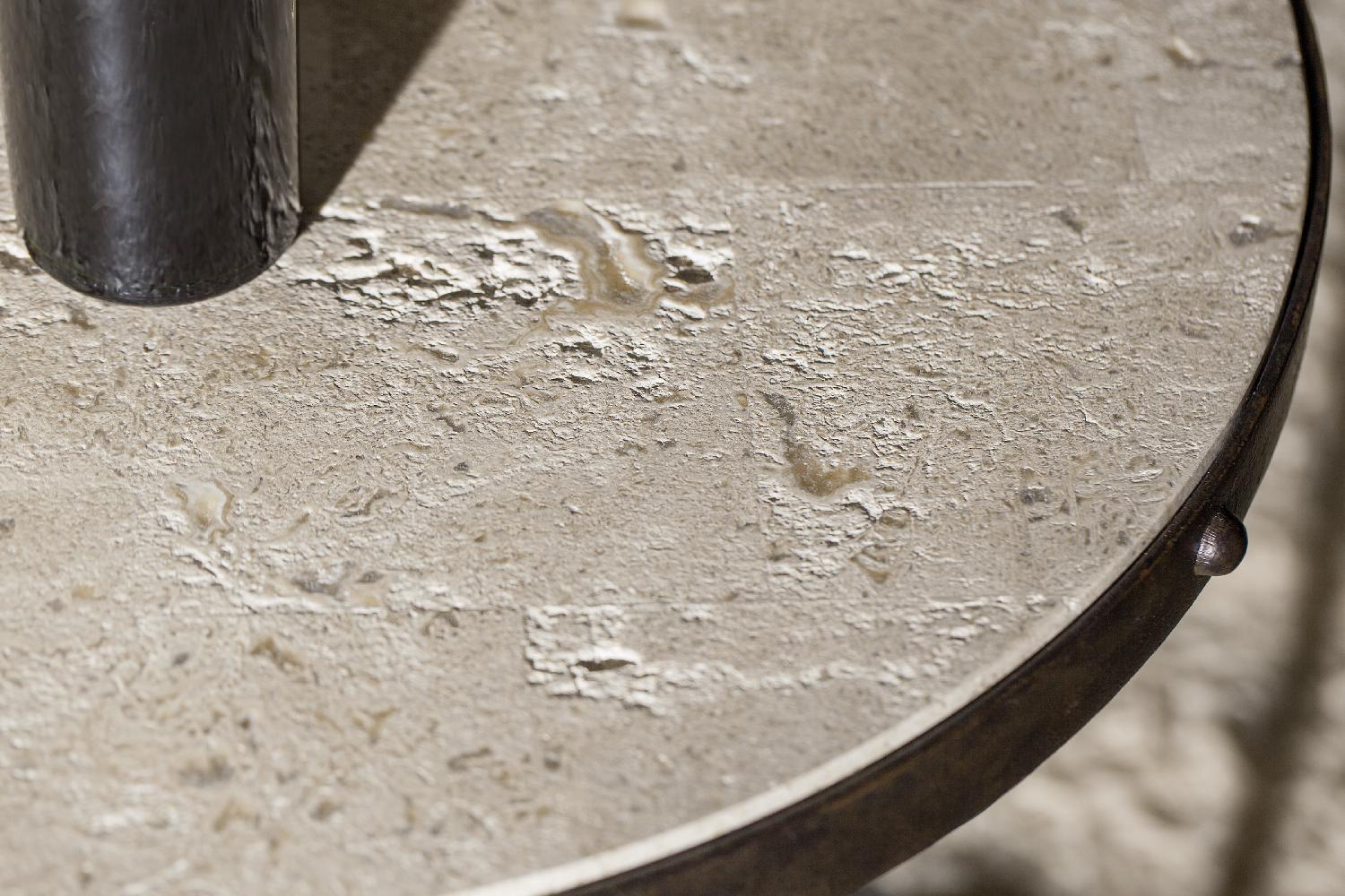 Luckenbach Metal and Stone End Table - Frankwebs