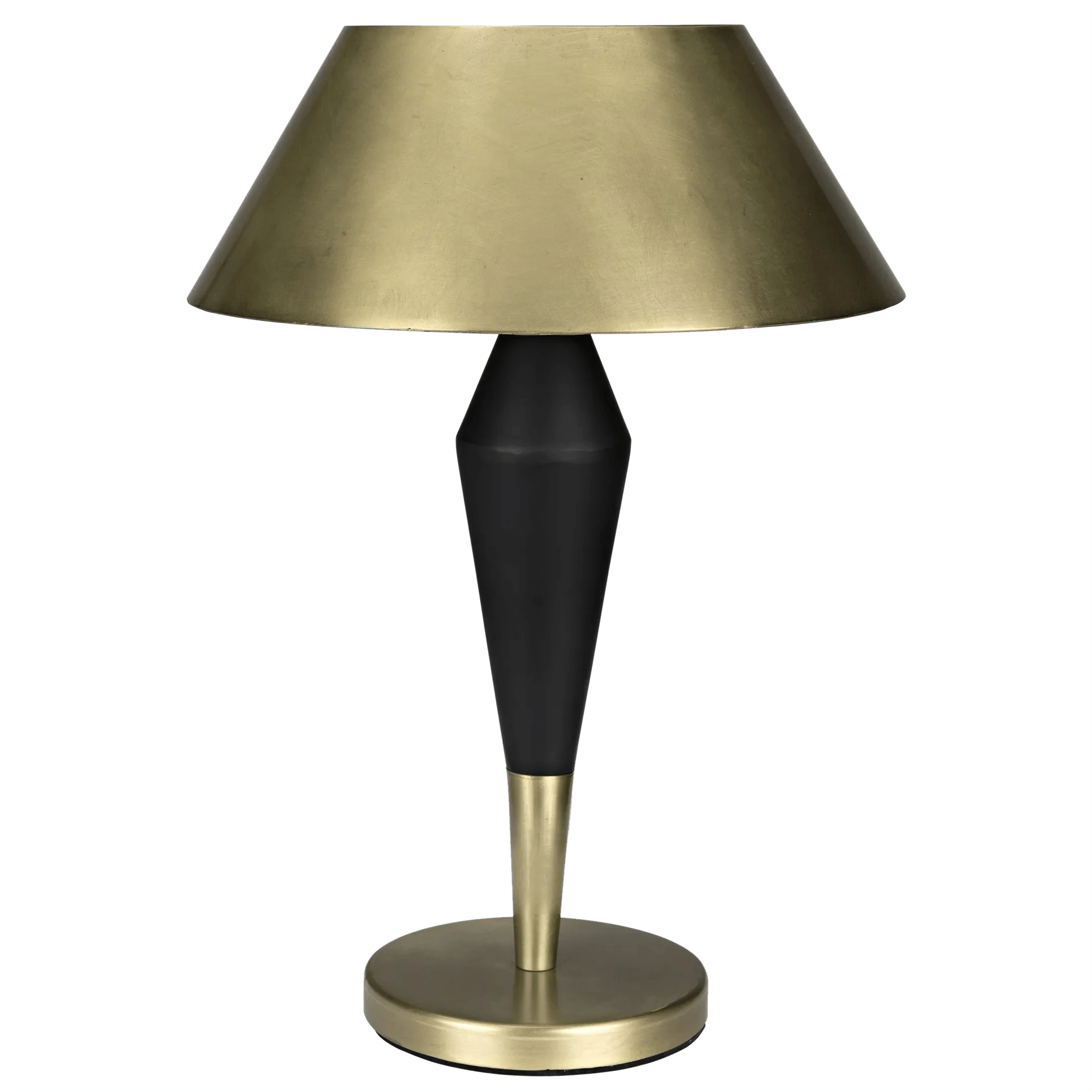 Blau Table Lamp, Steel with Brass Finish and Black Steel Detail - Frankwebs