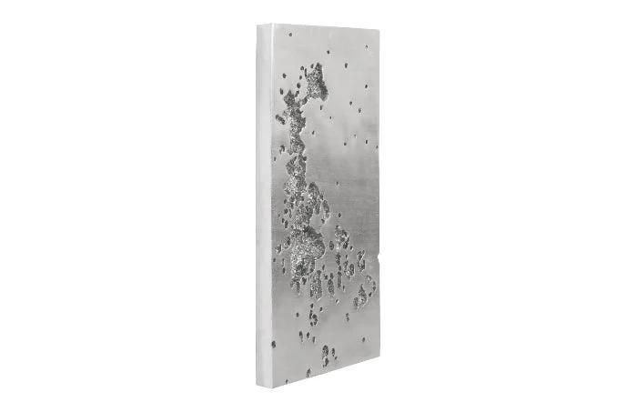 SPLOTCH DENSE SILVER WALL ART - Frankwebs