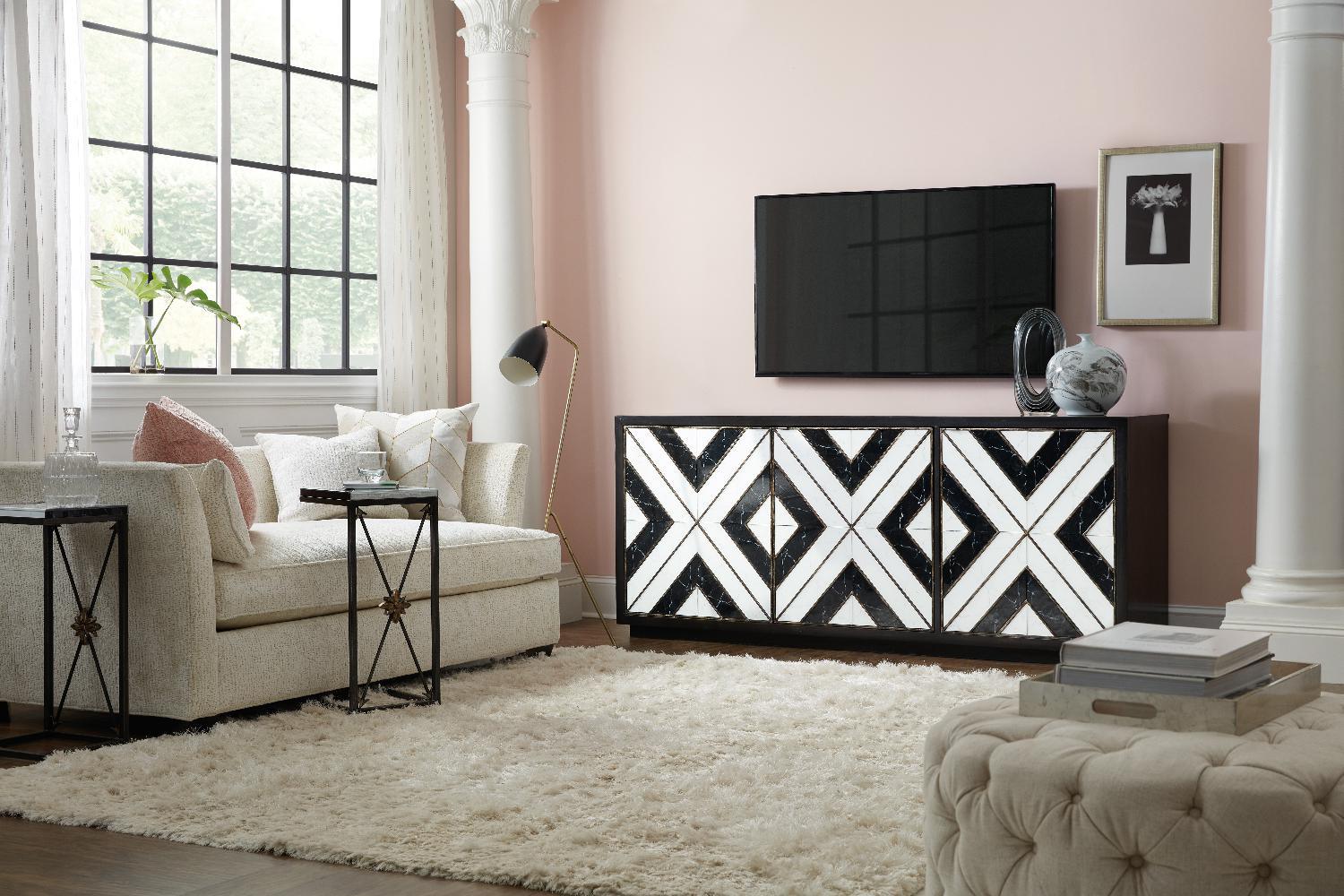 Sanctuary Noir Et Blanc Entertainment Console - Frankwebs