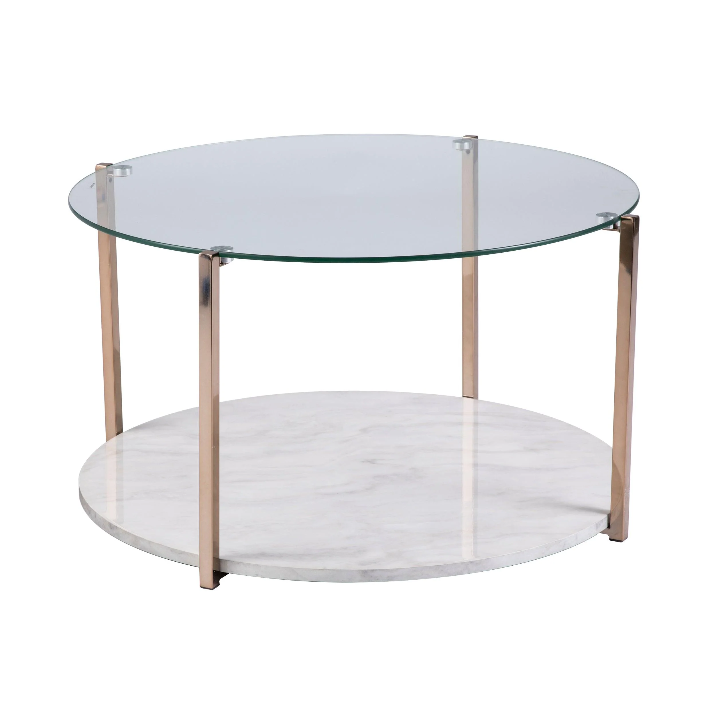 Avenida Cocktail Table - Glam Style - Warm Gold - Frankwebs