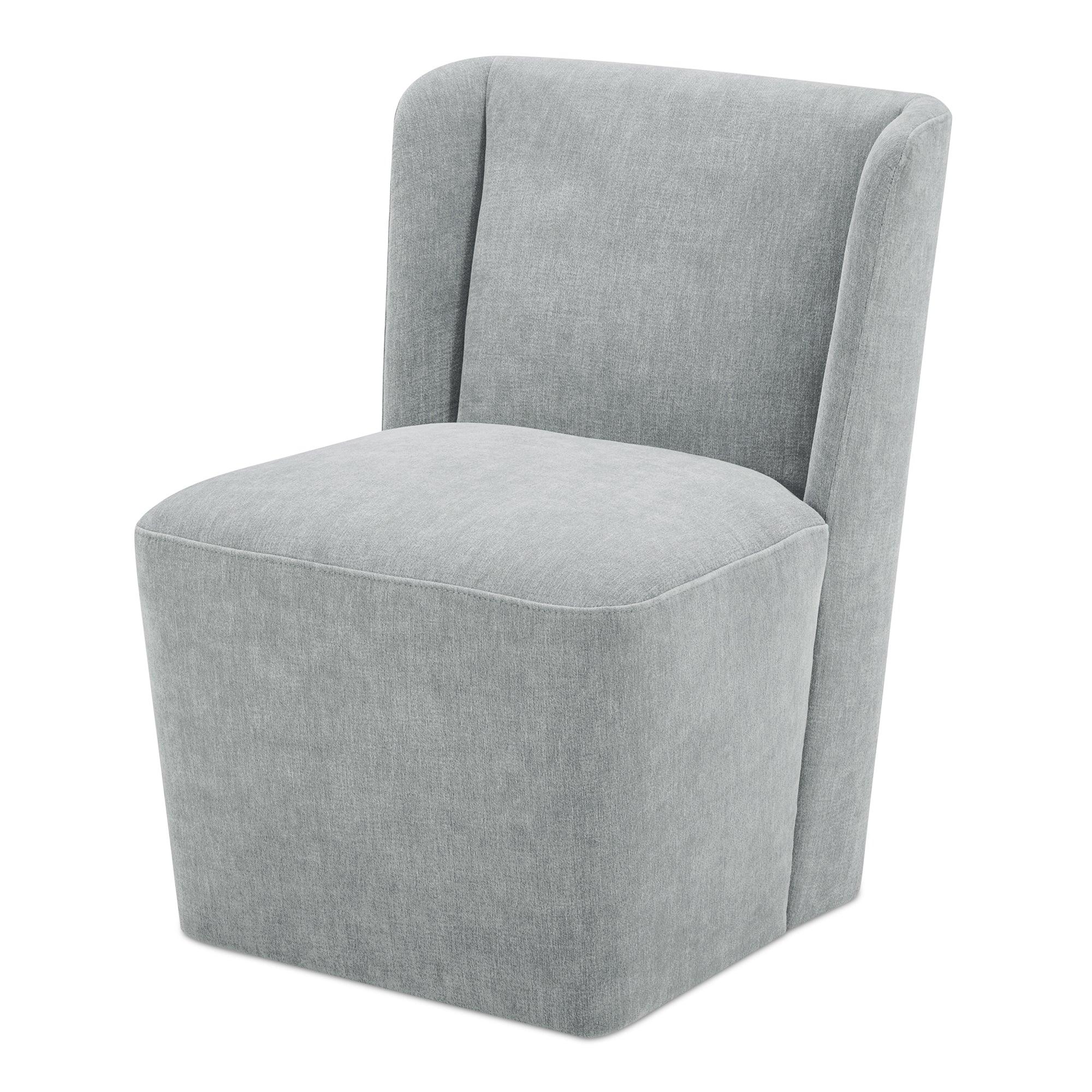 Cormac Rolling Dining Chair Performance Fabric Slate Green - Frankwebs