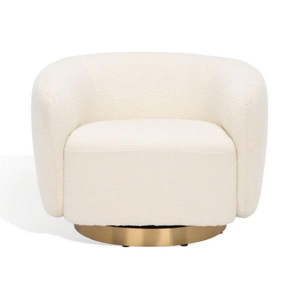 BERNARD BOUCLE SWIVEL ACCENT CHAIR - Frankwebs