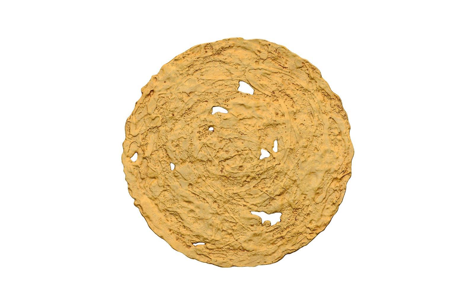 Molten Wall Disc, Medium, Gold Leaf - Frankwebs