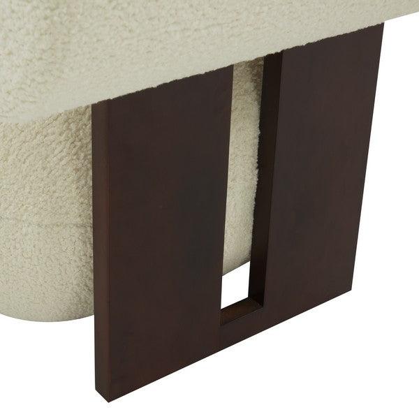 KAMARIA FAUX SHEARLING MODERN ACCENT CHAIR - Frankwebs