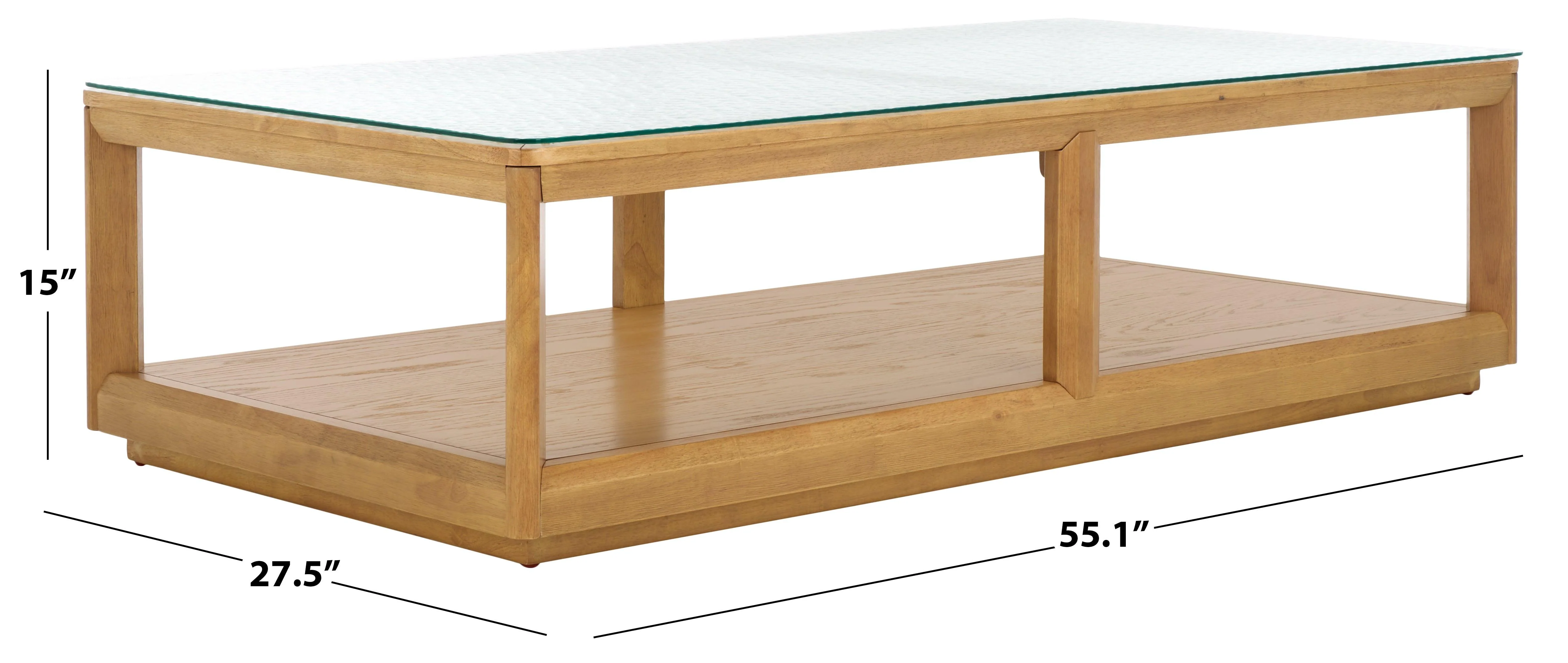 BENECARLO GLASS TOP COFFEE TABLE - Frankwebs