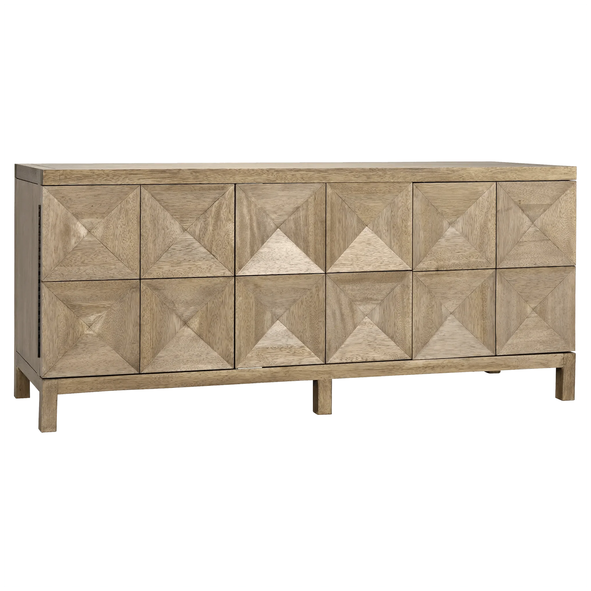 Quadrant 3 Door Sideboard, Washed Walnut - Frankwebs