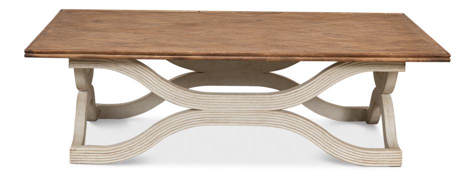 Wavy Coffee Table - Antique White - Frankwebs