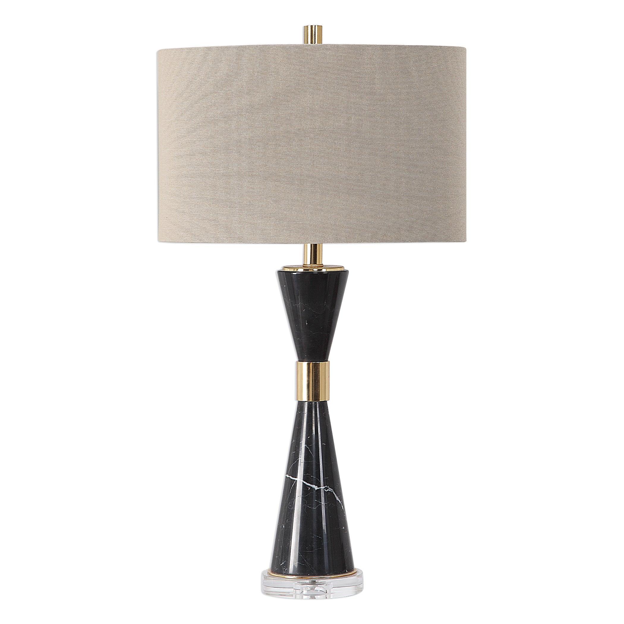 ALASTAIR BLACK MARBLE TABLE LAMP - Frankwebs