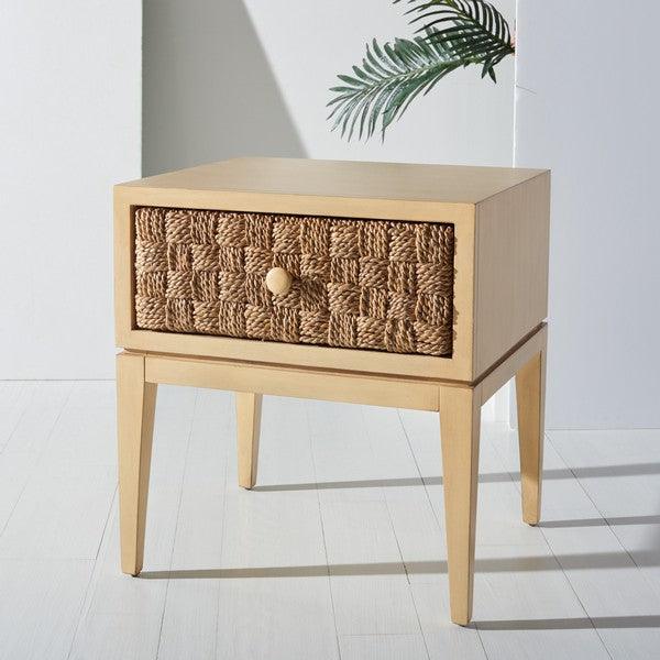 ARMAND WOVEN WOOD NIGHTSTAND - Frankwebs