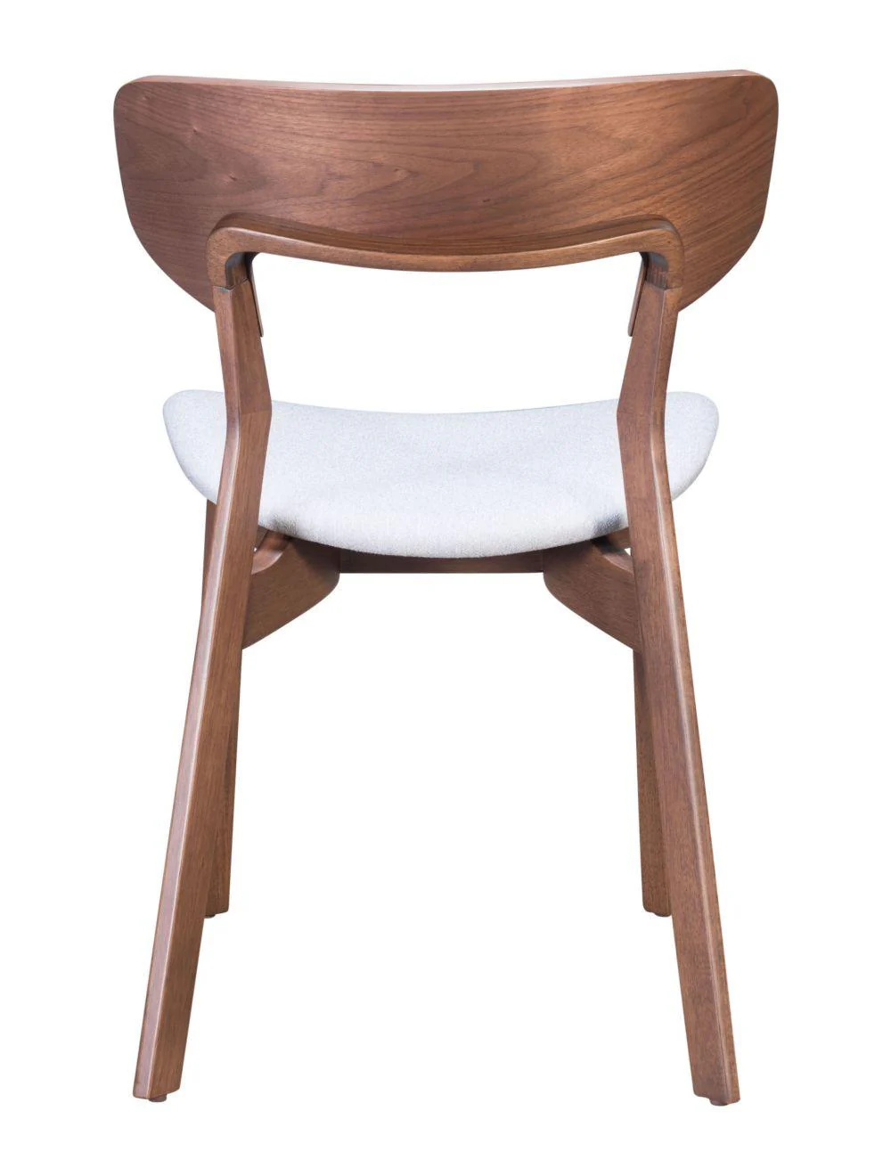 Russell Dining Chair (Set of 2) Walnut & Light Gray - Frankwebs