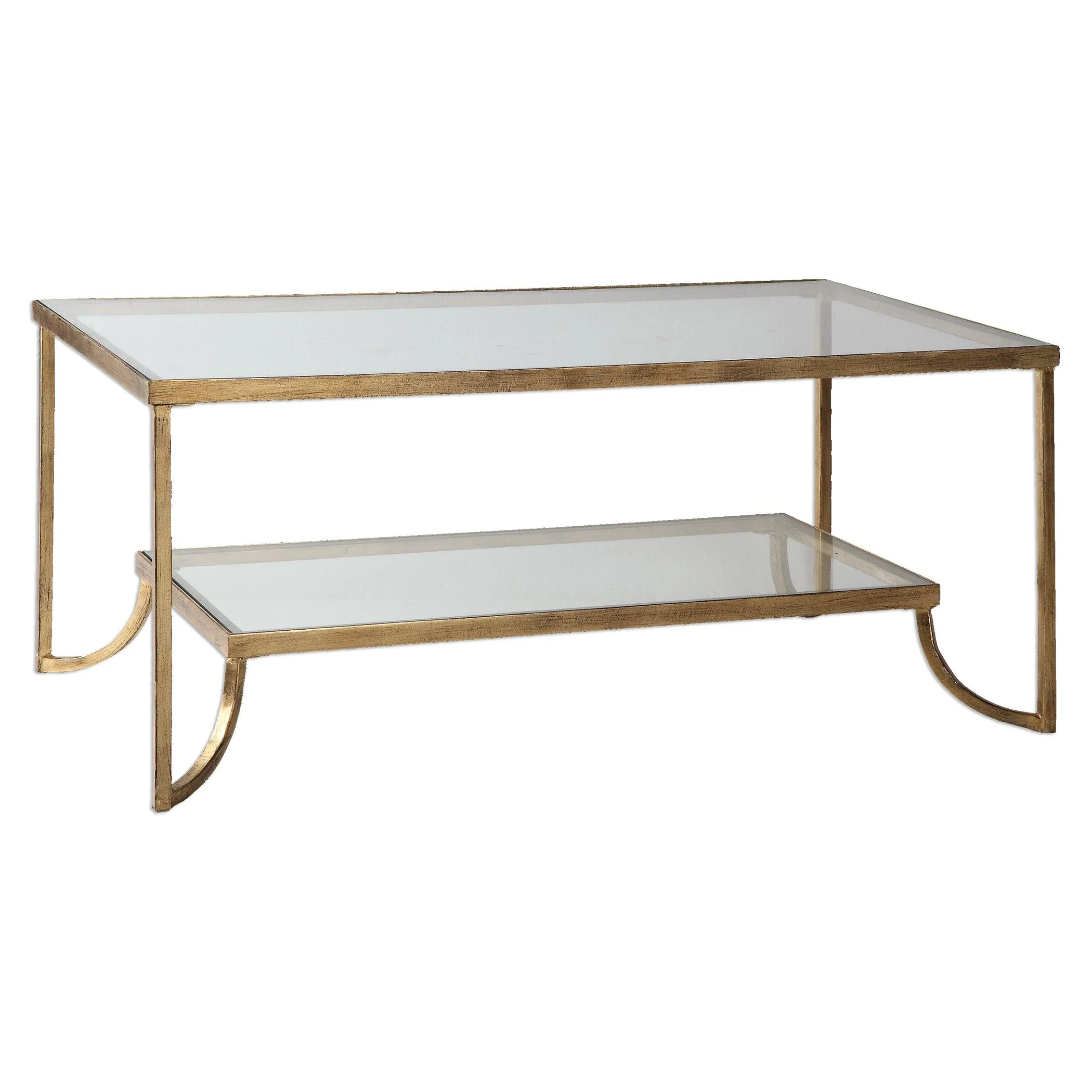 KATINA GOLD LEAF COFFEE TABLE - Frankwebs