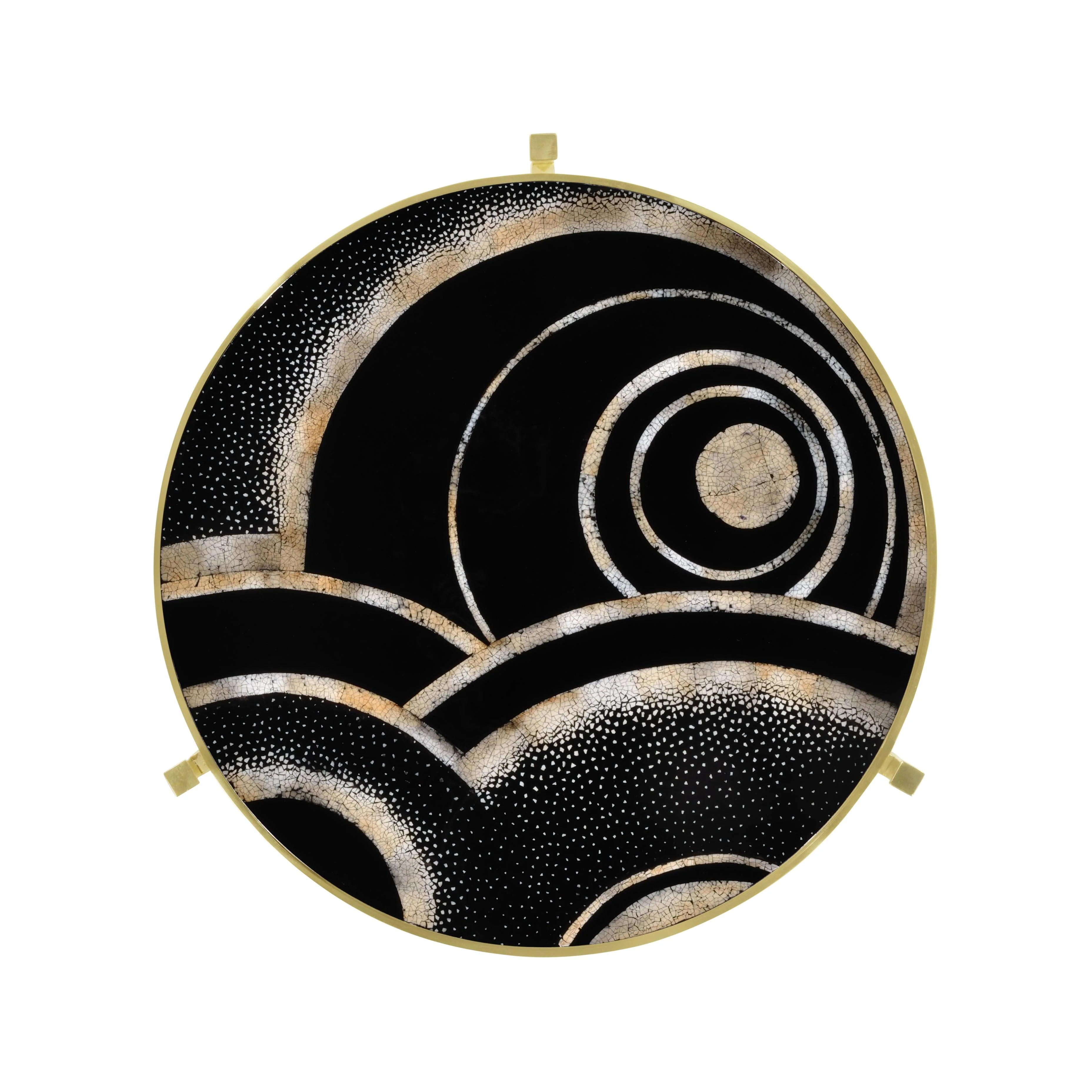 Modern Accents Solid Brass Round Lamp Table - Frankwebs