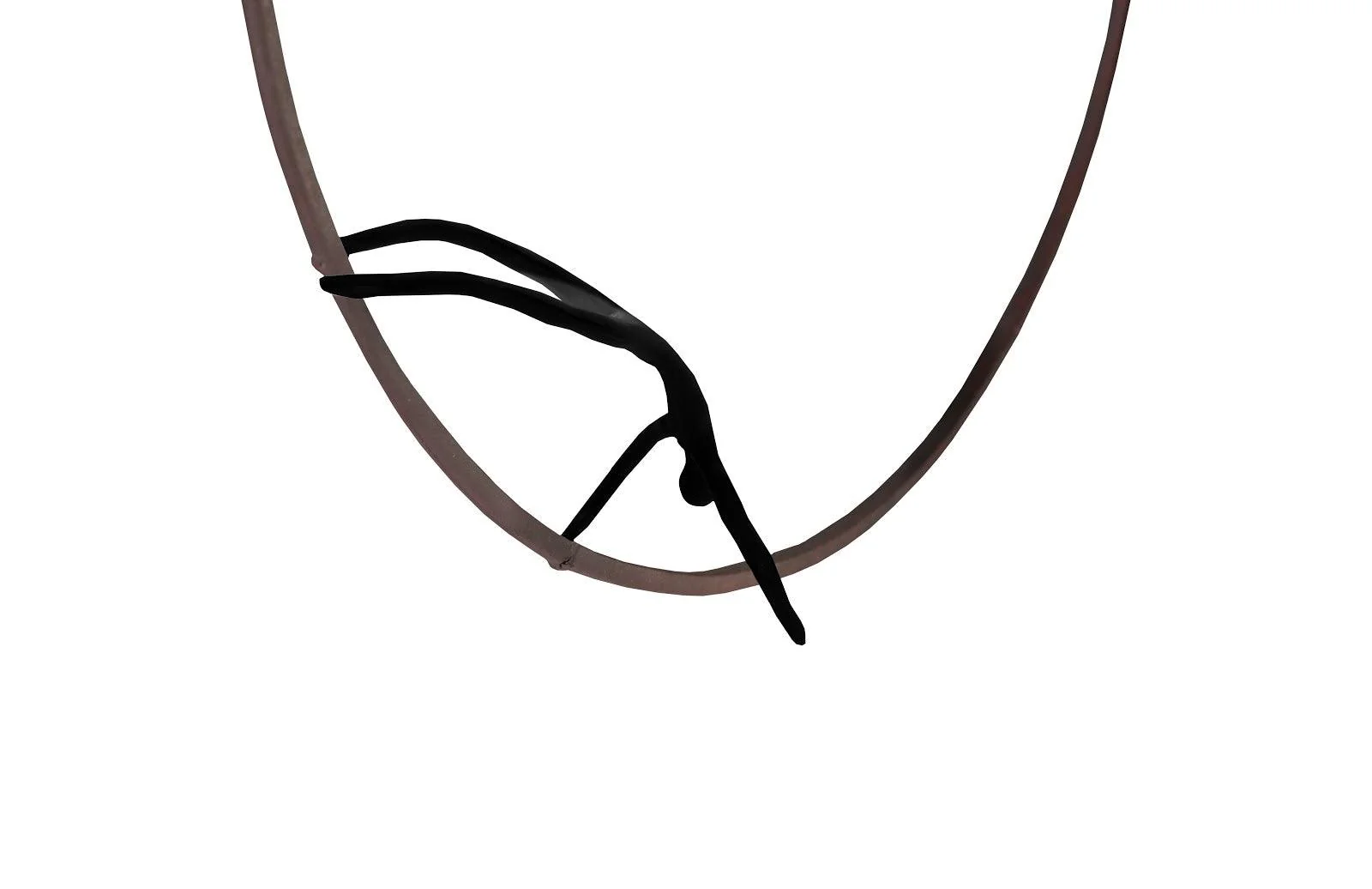 Olympic Figure in Iron Ring, Black, Rust, Style A - Frankwebs