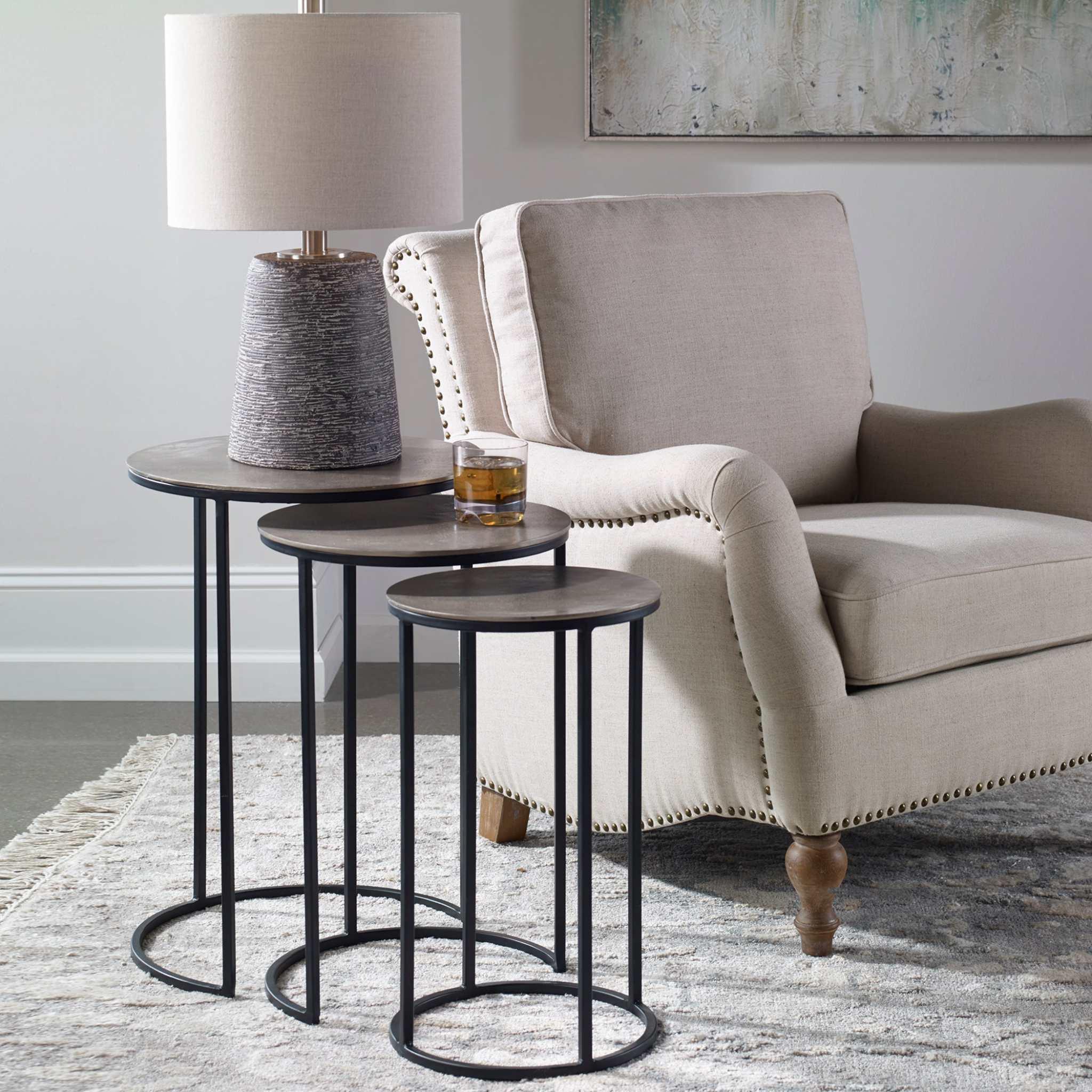 Erik Metal Nesting Tables, S/3 - Frankwebs