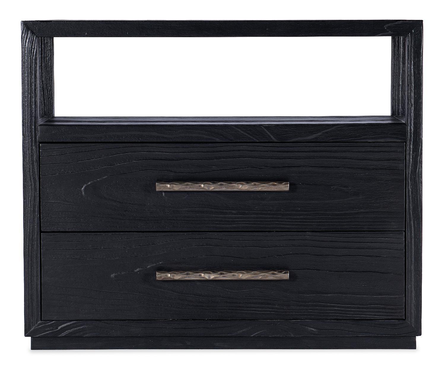 Linville Falls Shou Sugi Ban Two Drawer Nightstand - Frankwebs