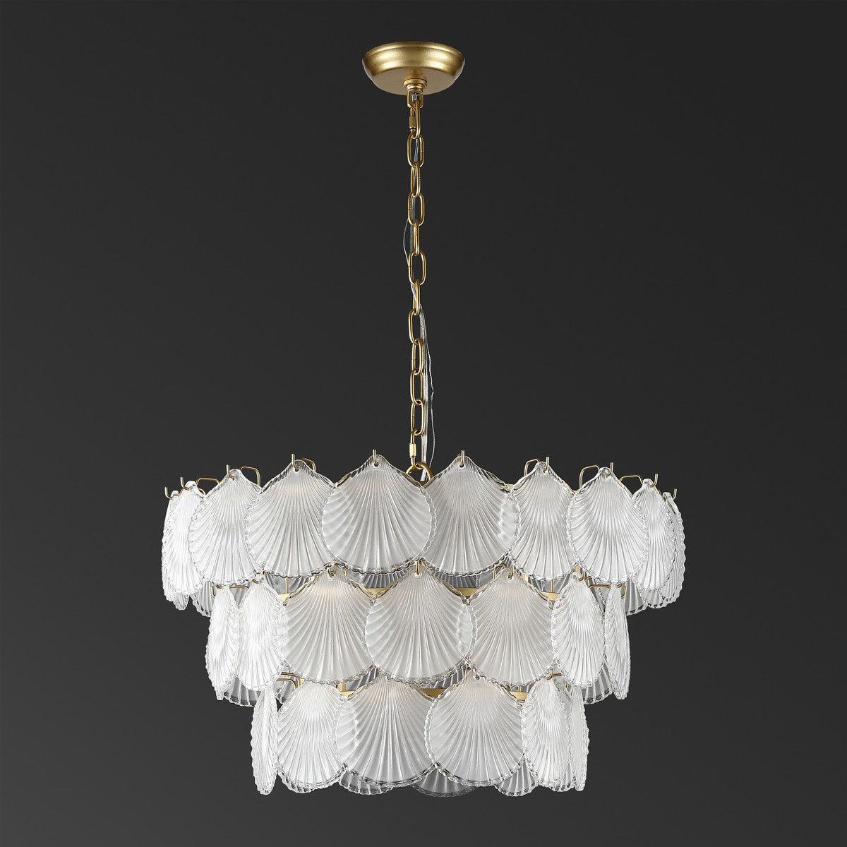 GUTIERREZ 3 TIER GLASS CHANDELIER - Frankwebs
