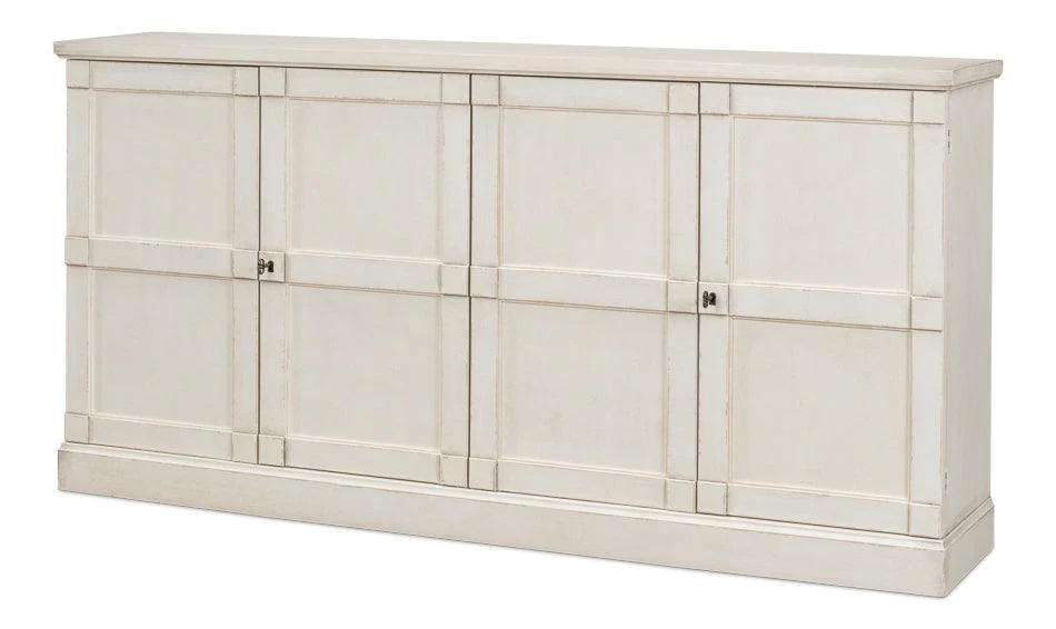 Lionisio Buffet 75 Stucco Wht Wood Drs - Frankwebs