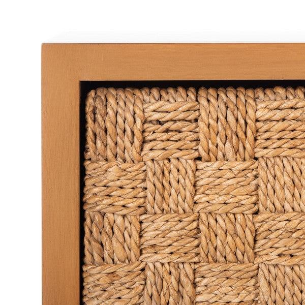 ARMAND WOVEN WOOD NIGHTSTAND - Frankwebs