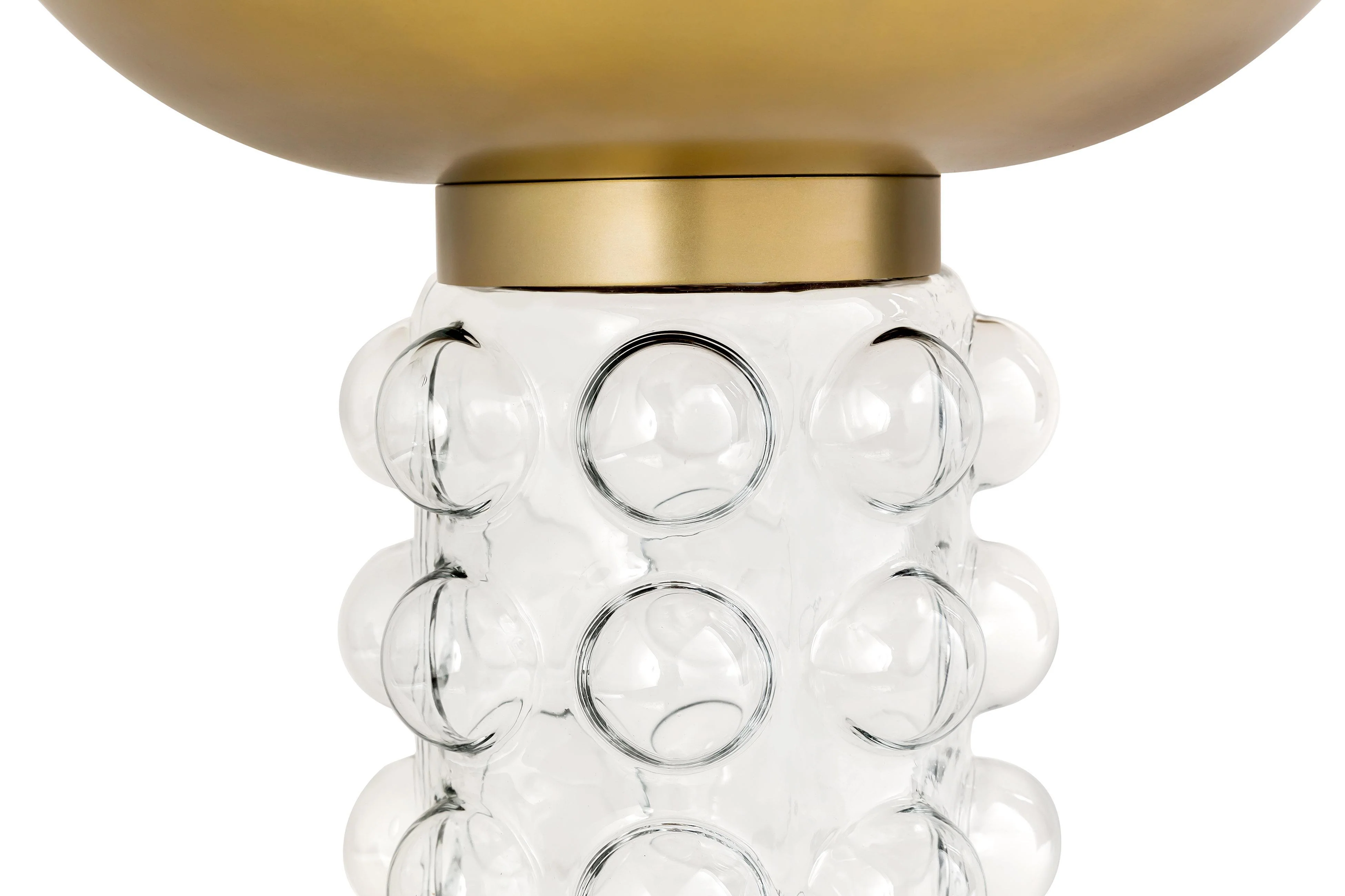 Bubble Glass/Brass Side Table - Frankwebs