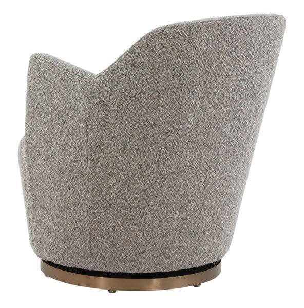 CHRISTIAN BOUCLE SWIVEL ACCENT CHAIR - Frankwebs