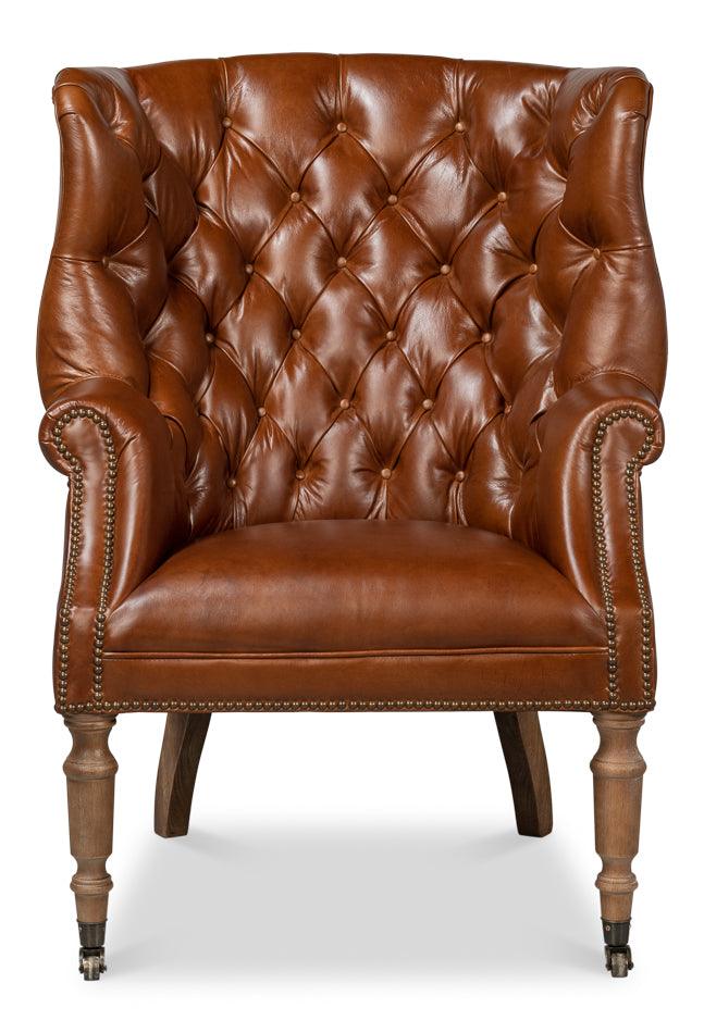 Welsh Leather Chair - Vintage Havana - Frankwebs