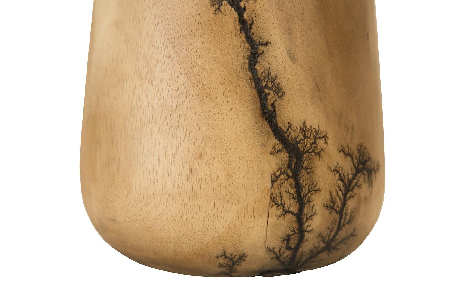 Lightning Vase, Mango Wood, Tall - Frankwebs