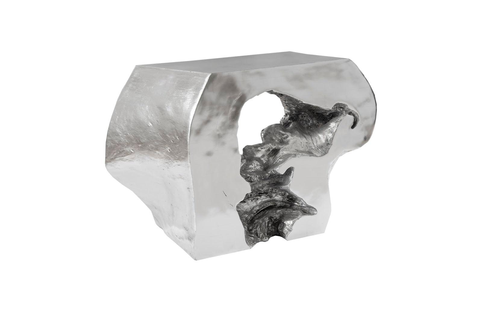 Plateada Hollow Console, Silver Leaf - Frankwebs