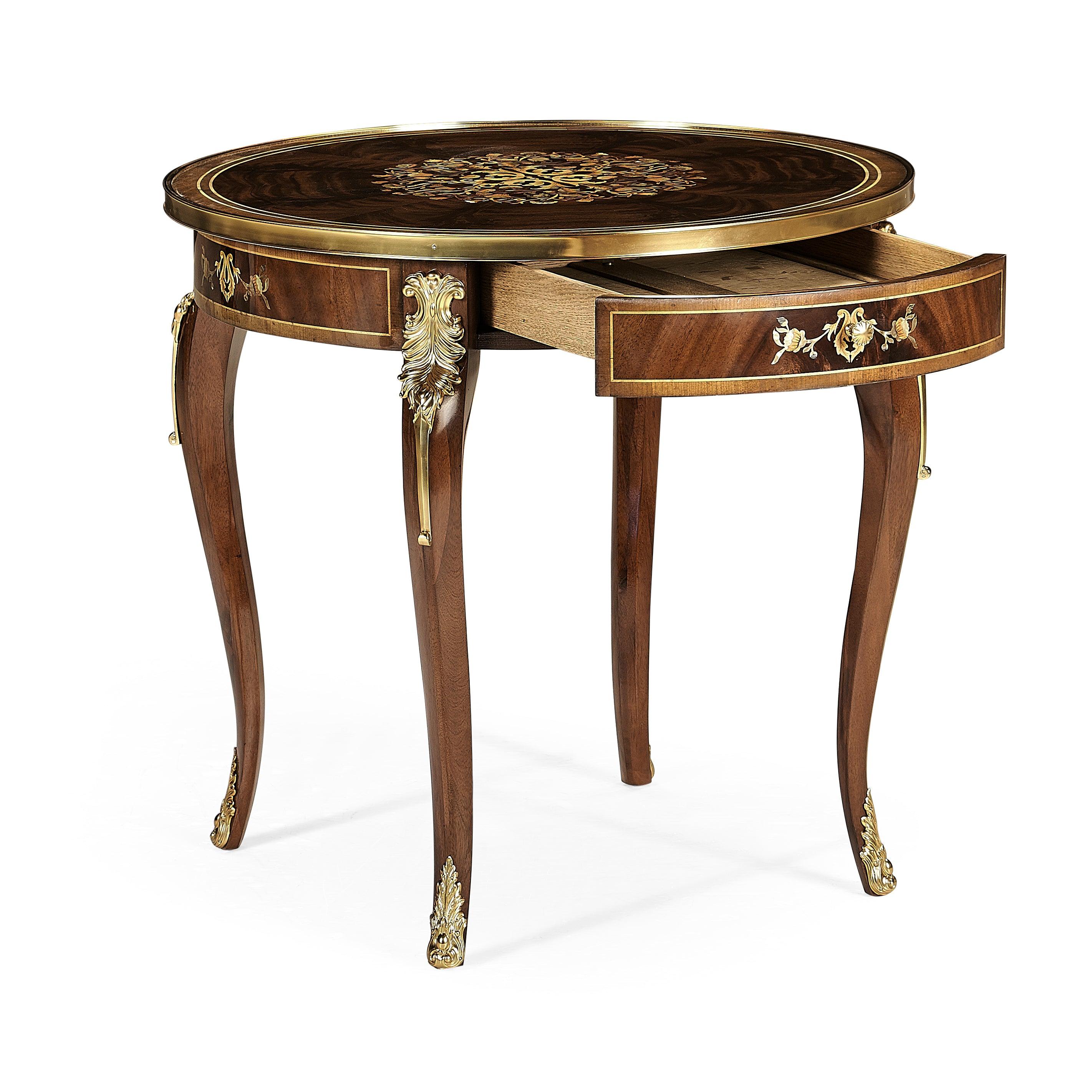 Mahogany & Pearl Accent Table - Frankwebs