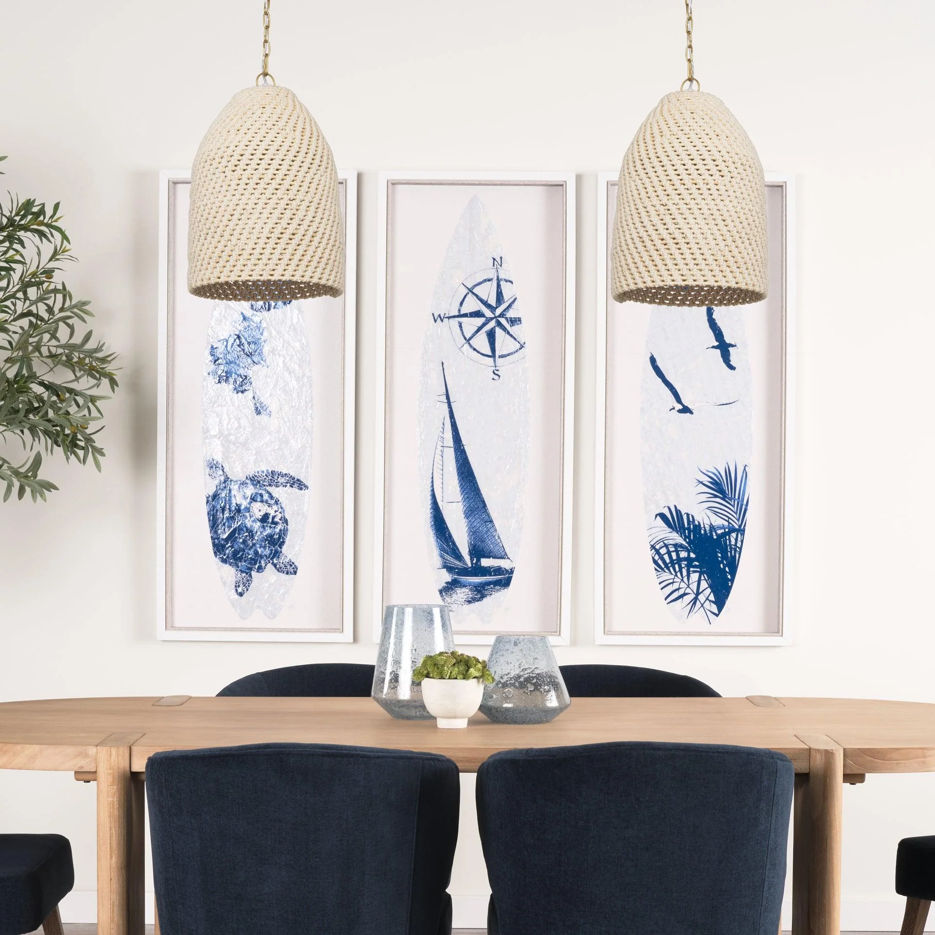 Tosha 1-Light Cotton Rope Bell Pendant - Frankwebs