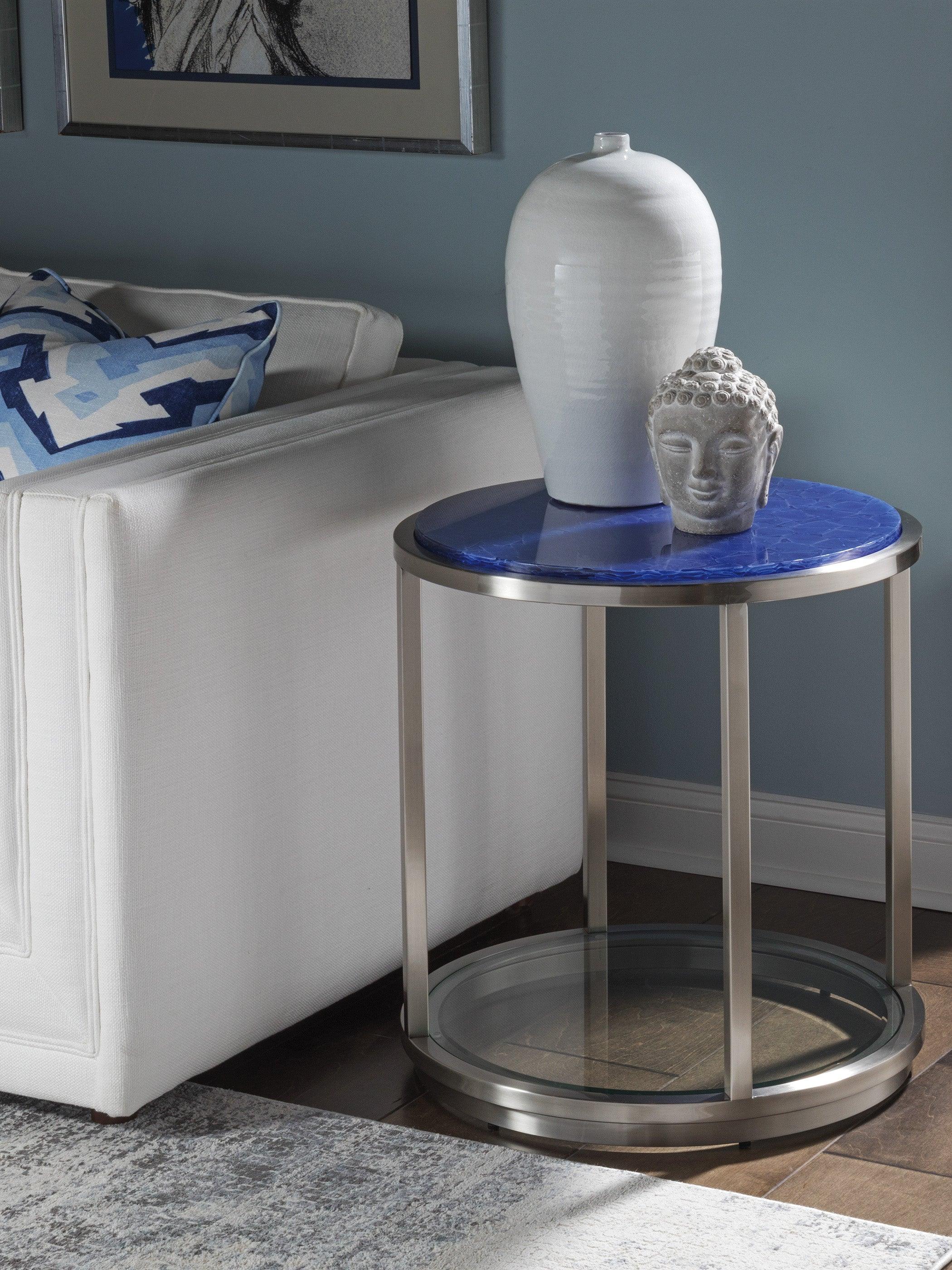 Signature Designs Ultramarine Round End Table - Frankwebs