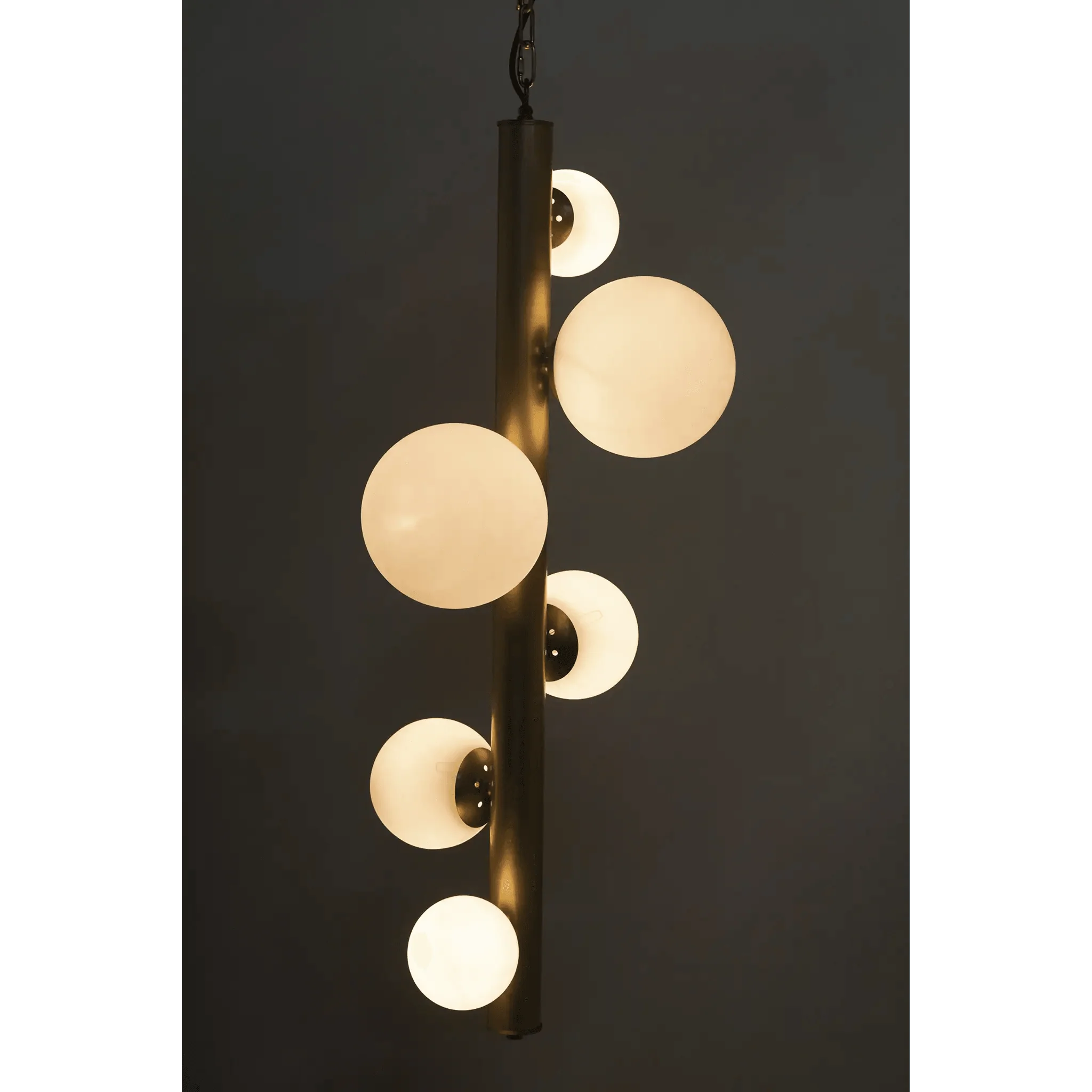 Orellana Chandelier, Metal with Brass Finish - Frankwebs