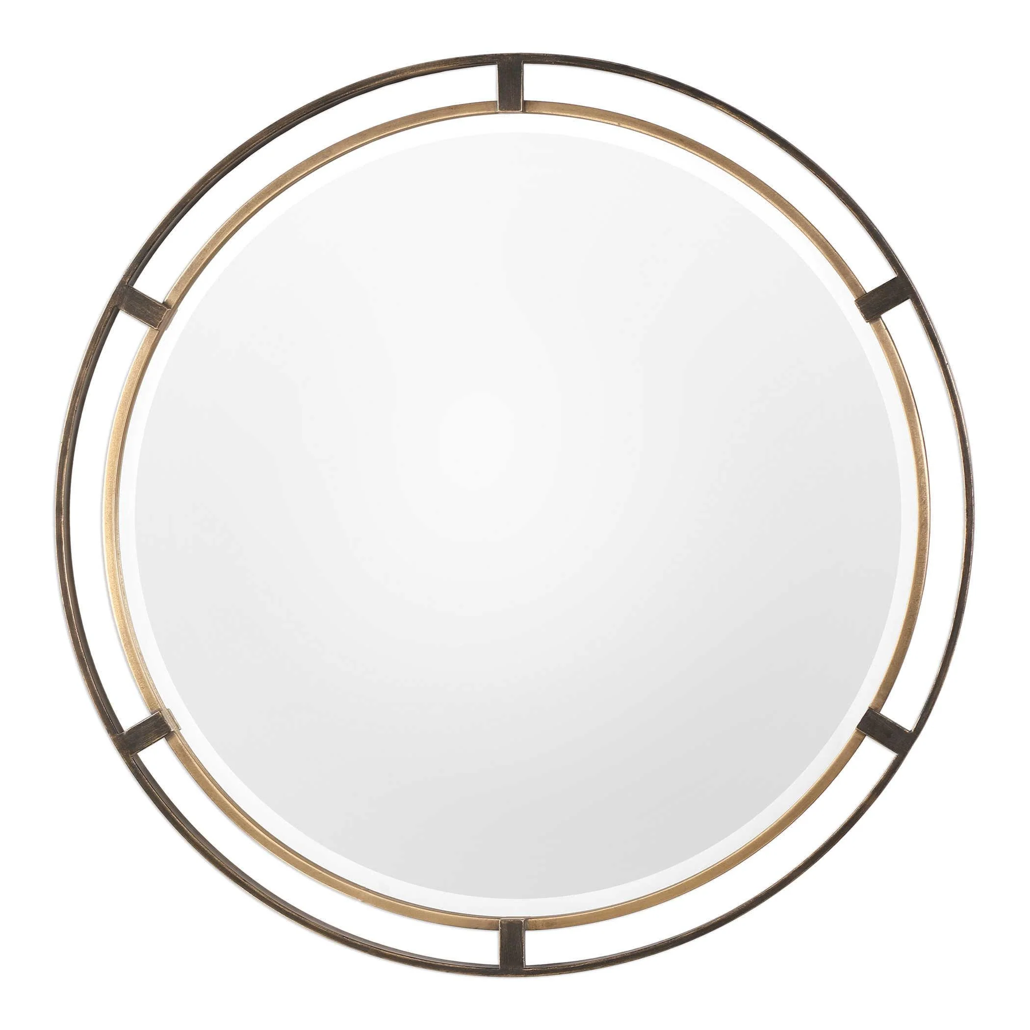 CARRIZO BRONZE ROUND MIRROR - Frankwebs
