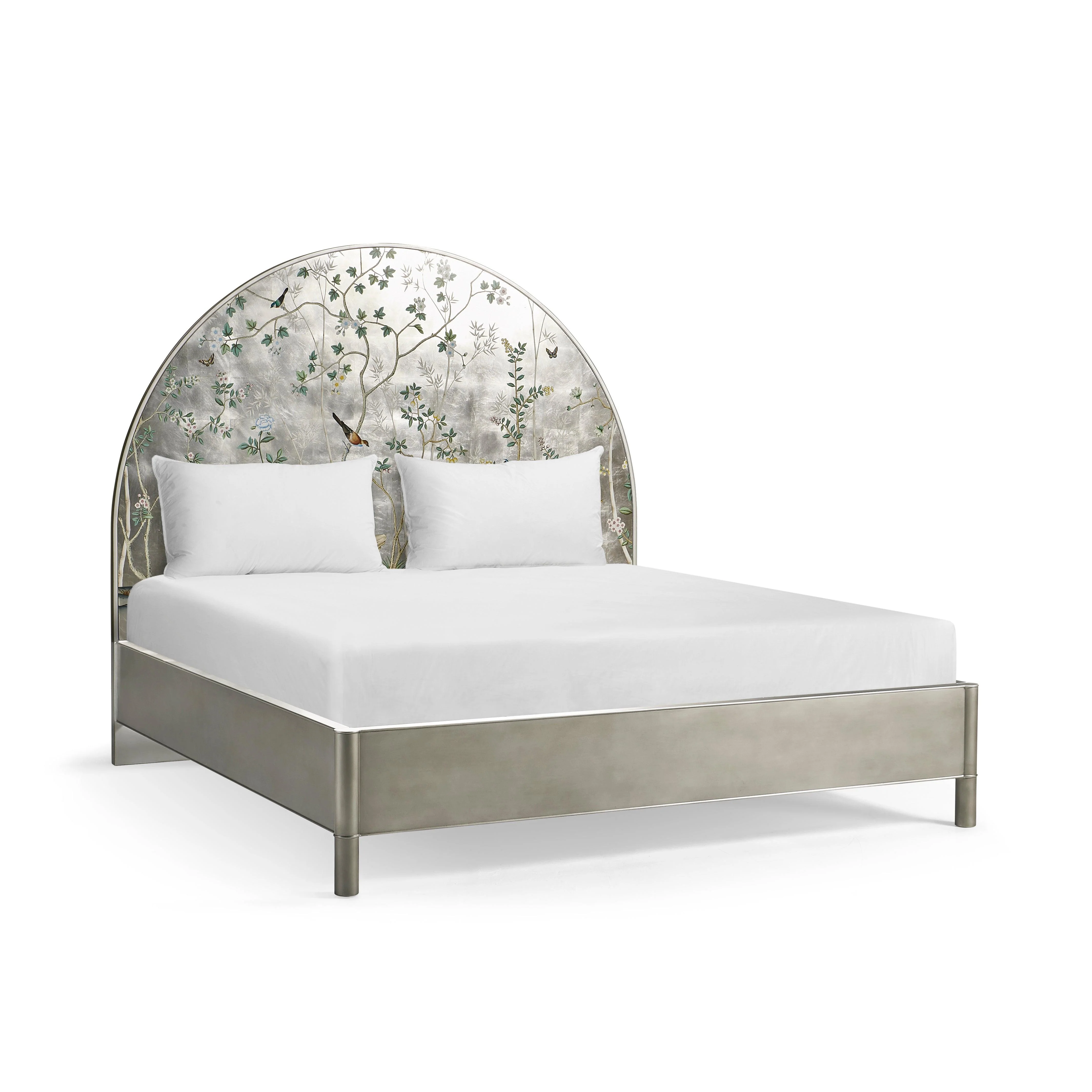 Shimmering Moon Half Round King Panel Bed - Frankwebs
