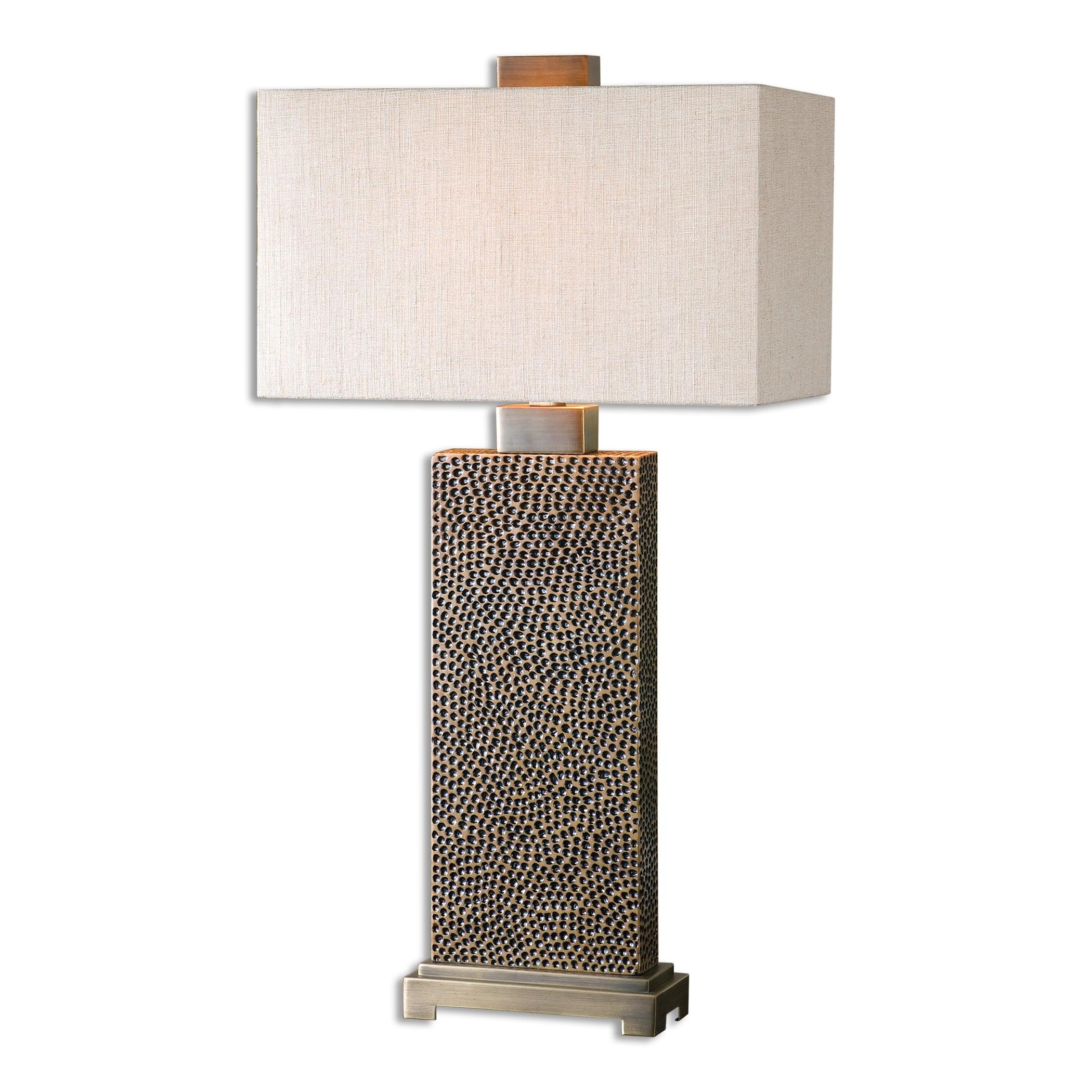 CANFIELD COFFEE BRONZE TABLE LAMP - Frankwebs