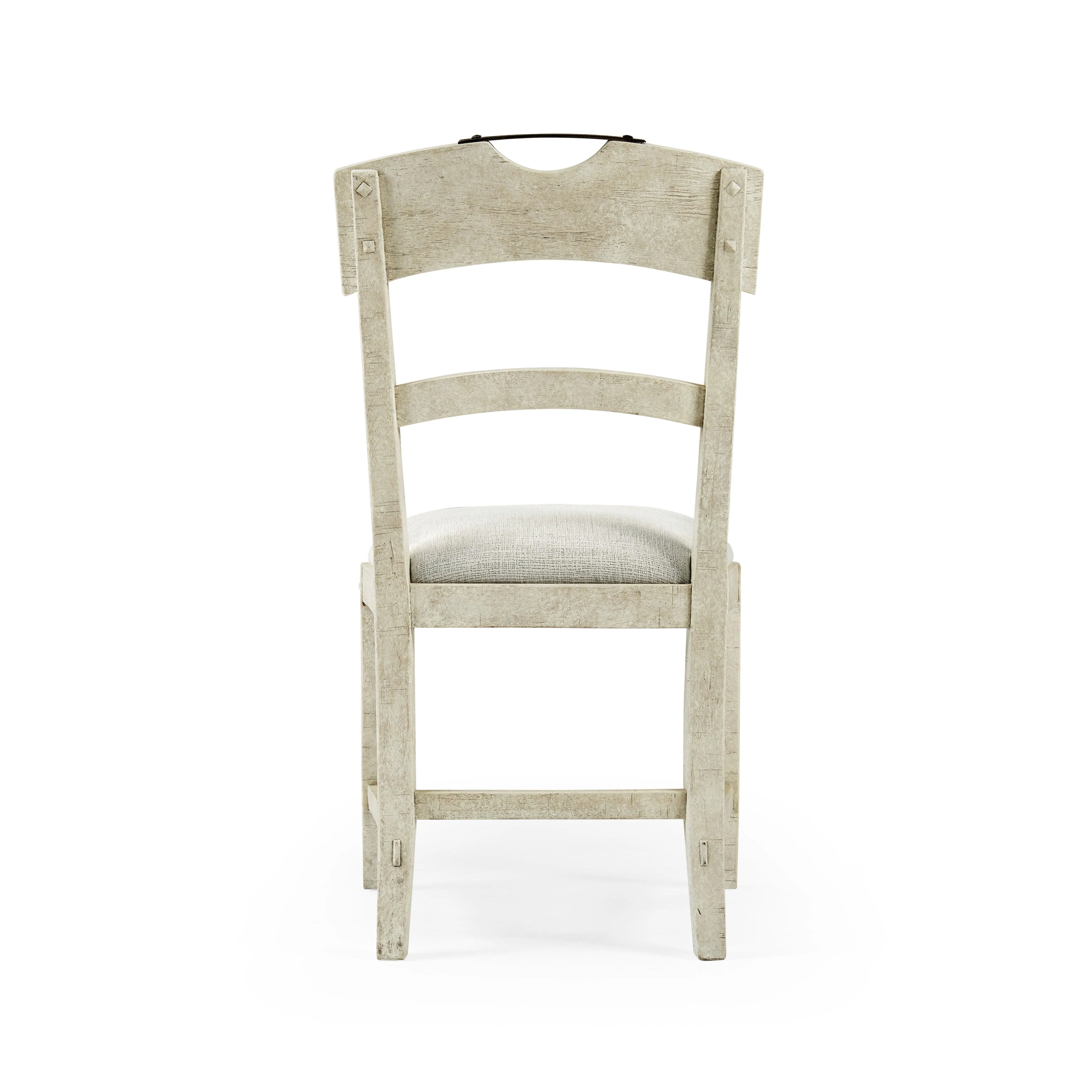Casual Accents Whitewash Driftwood Planked Side Chair - Frankwebs