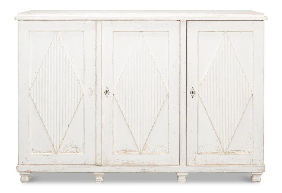 Beecher Sideboard W/3 Doors - Whitewash - Frankwebs