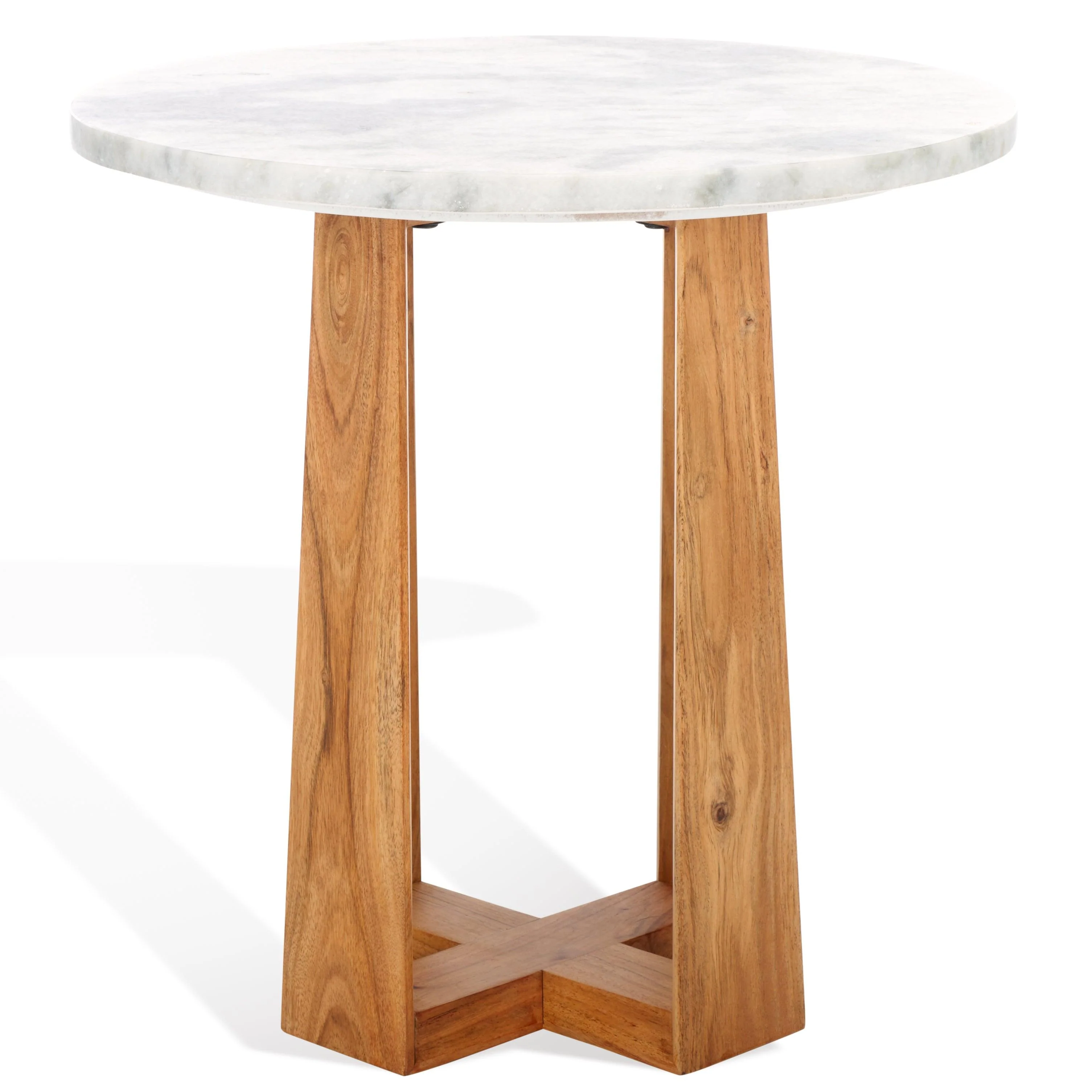 TRENTON ROUND MARBLE TOP ACCENT TABLE - Frankwebs